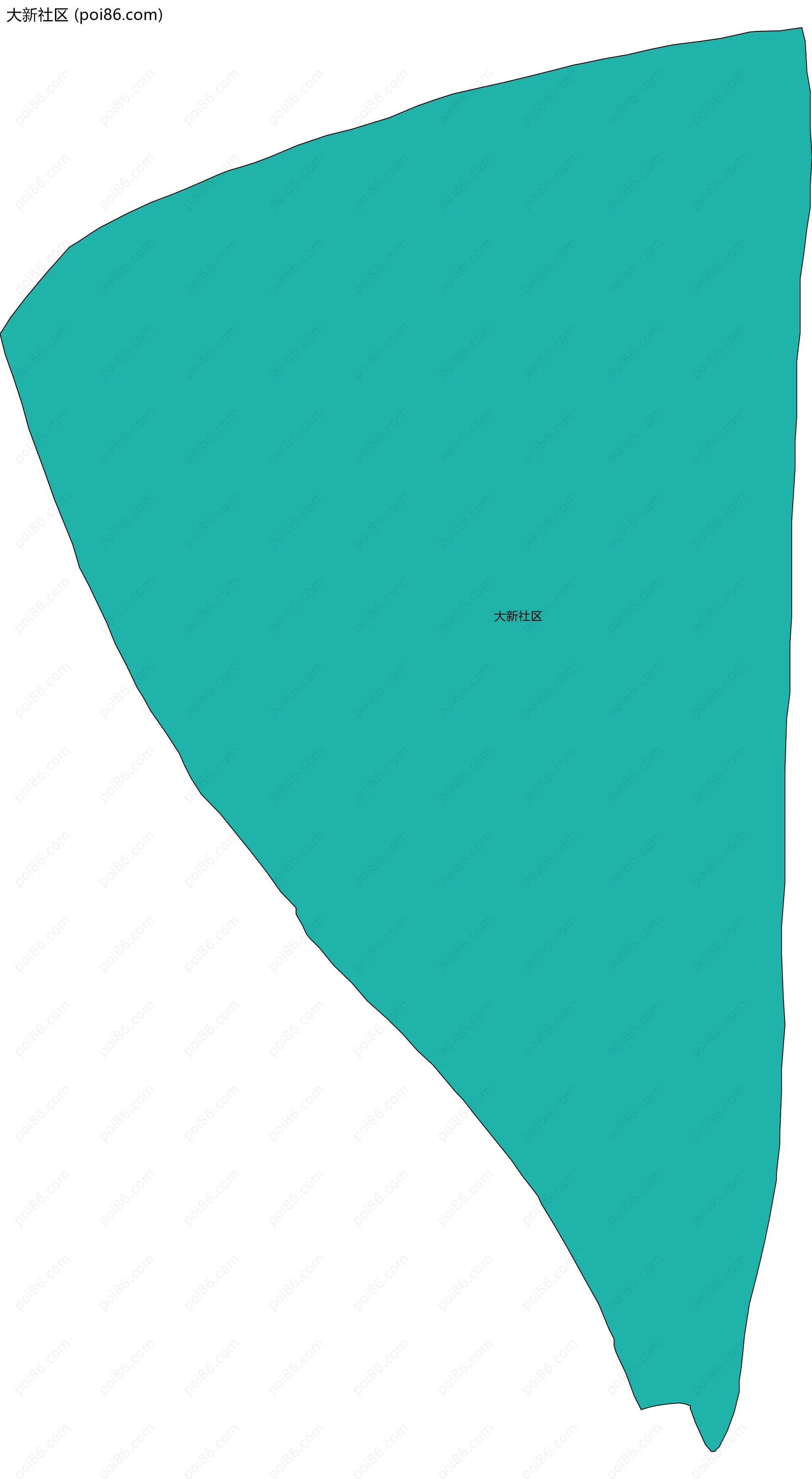 大新社区边界地图