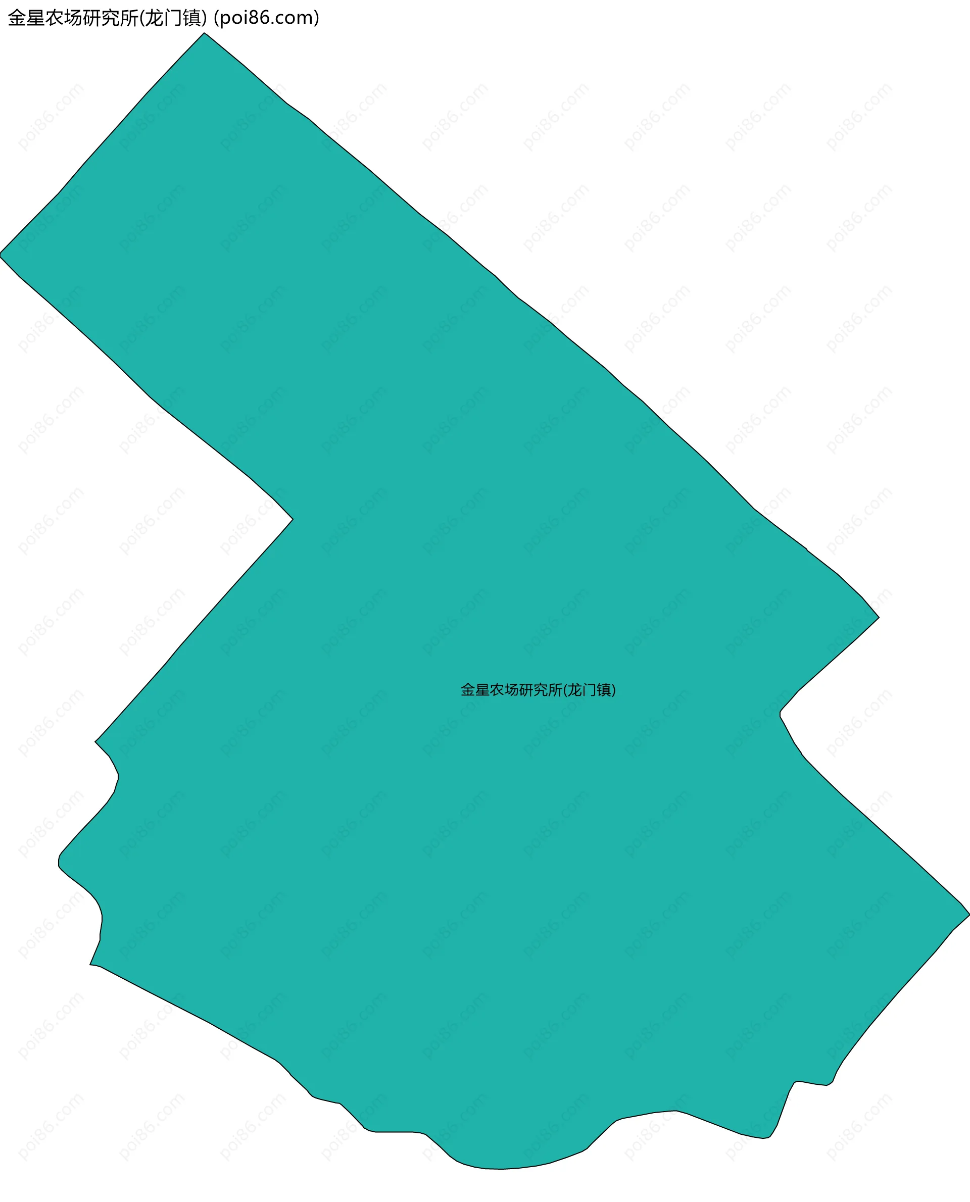 金星农场研究所(龙门镇)边界地图