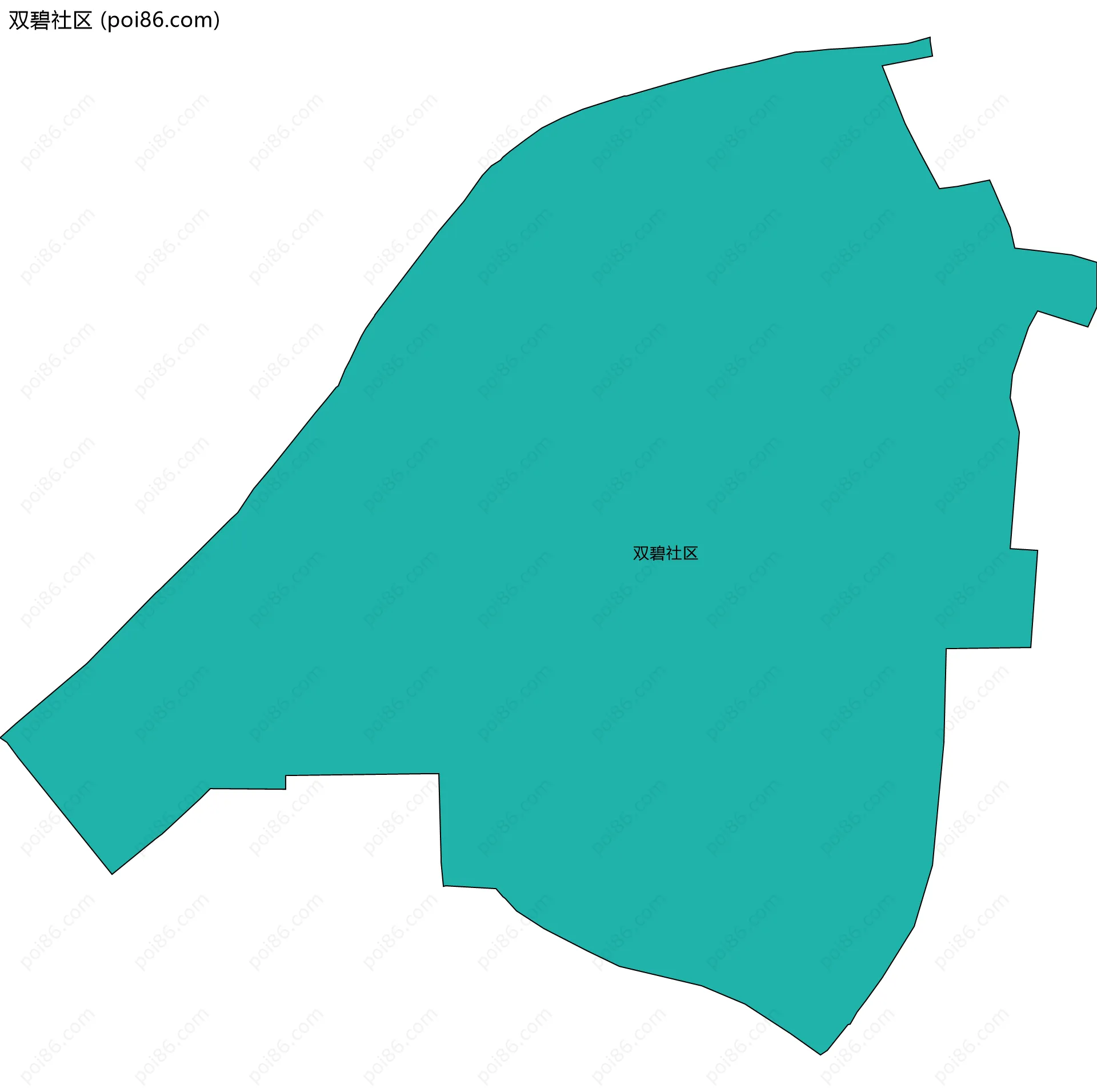 双碧社区边界地图