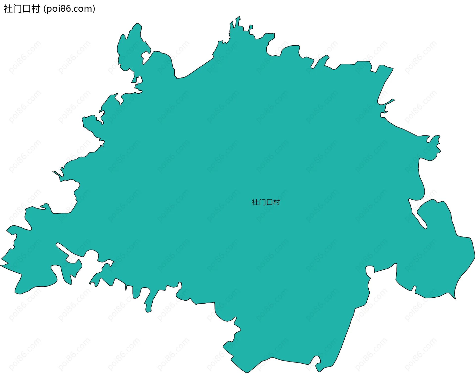 社门口村边界地图