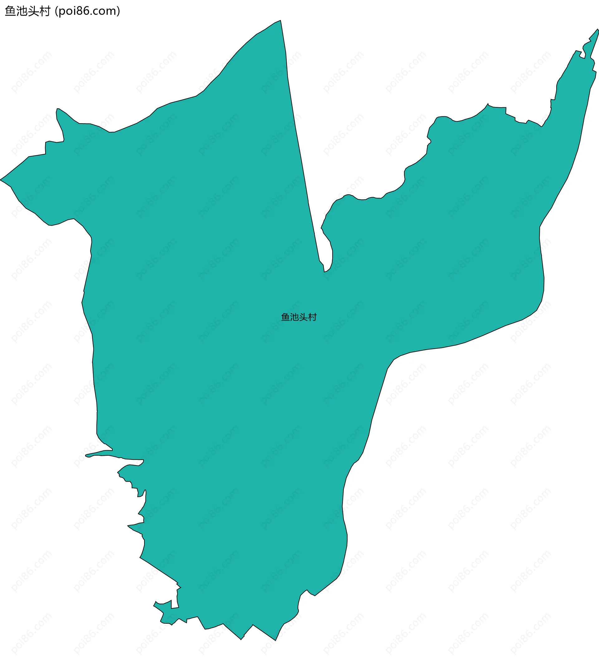 鱼池头村边界地图