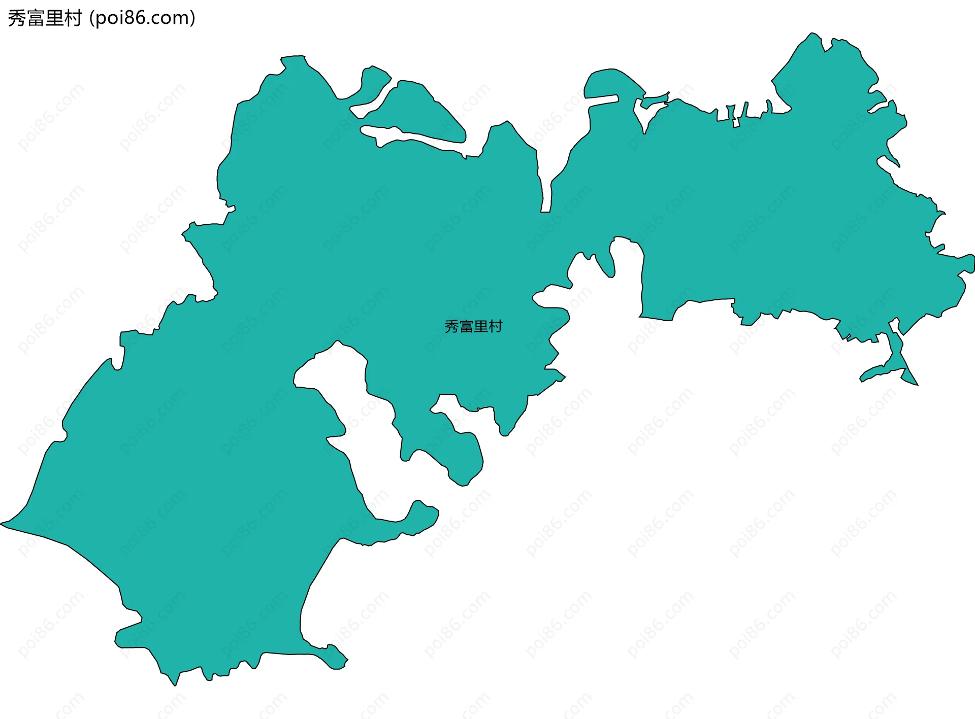 秀富里村边界地图