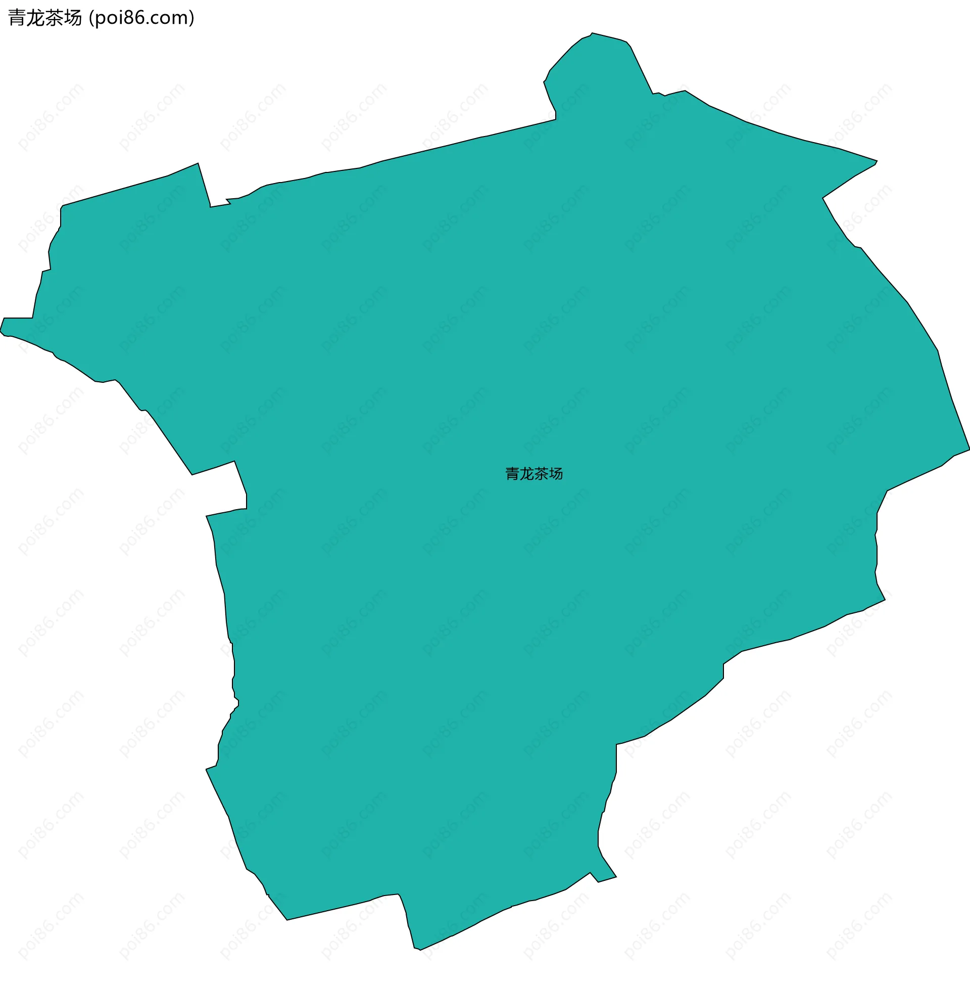 青龙茶场边界地图