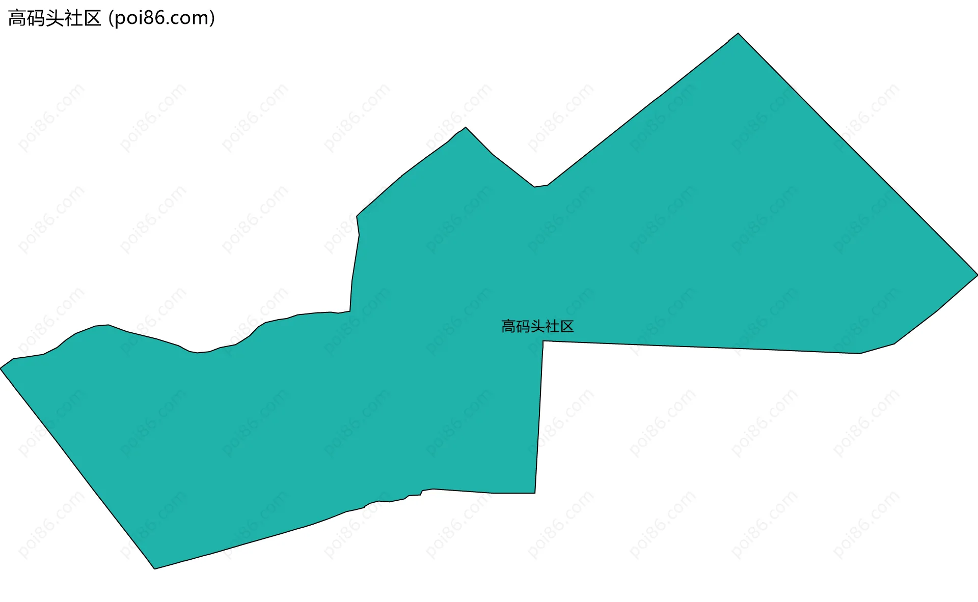 高码头社区边界地图