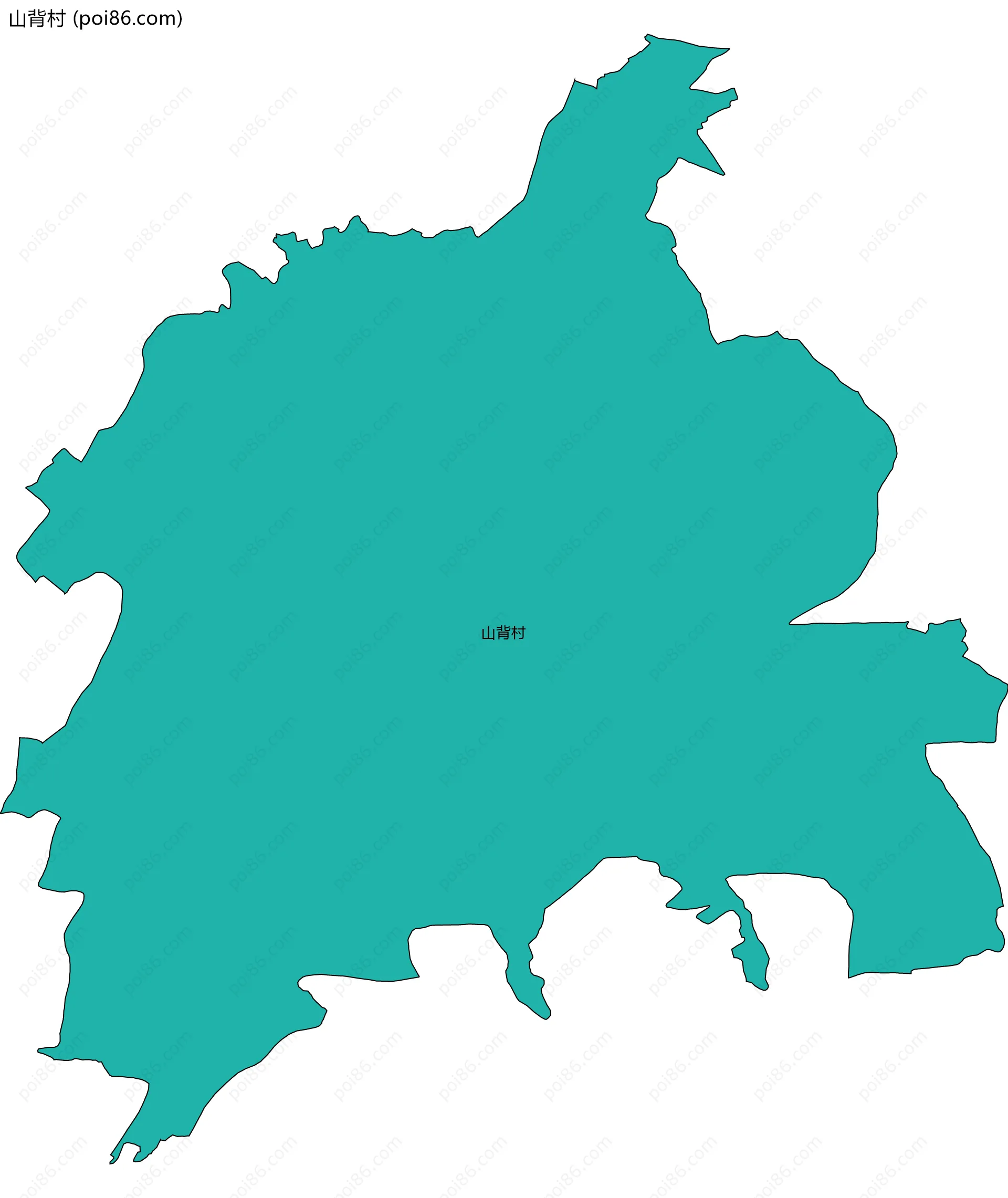 山背村边界地图
