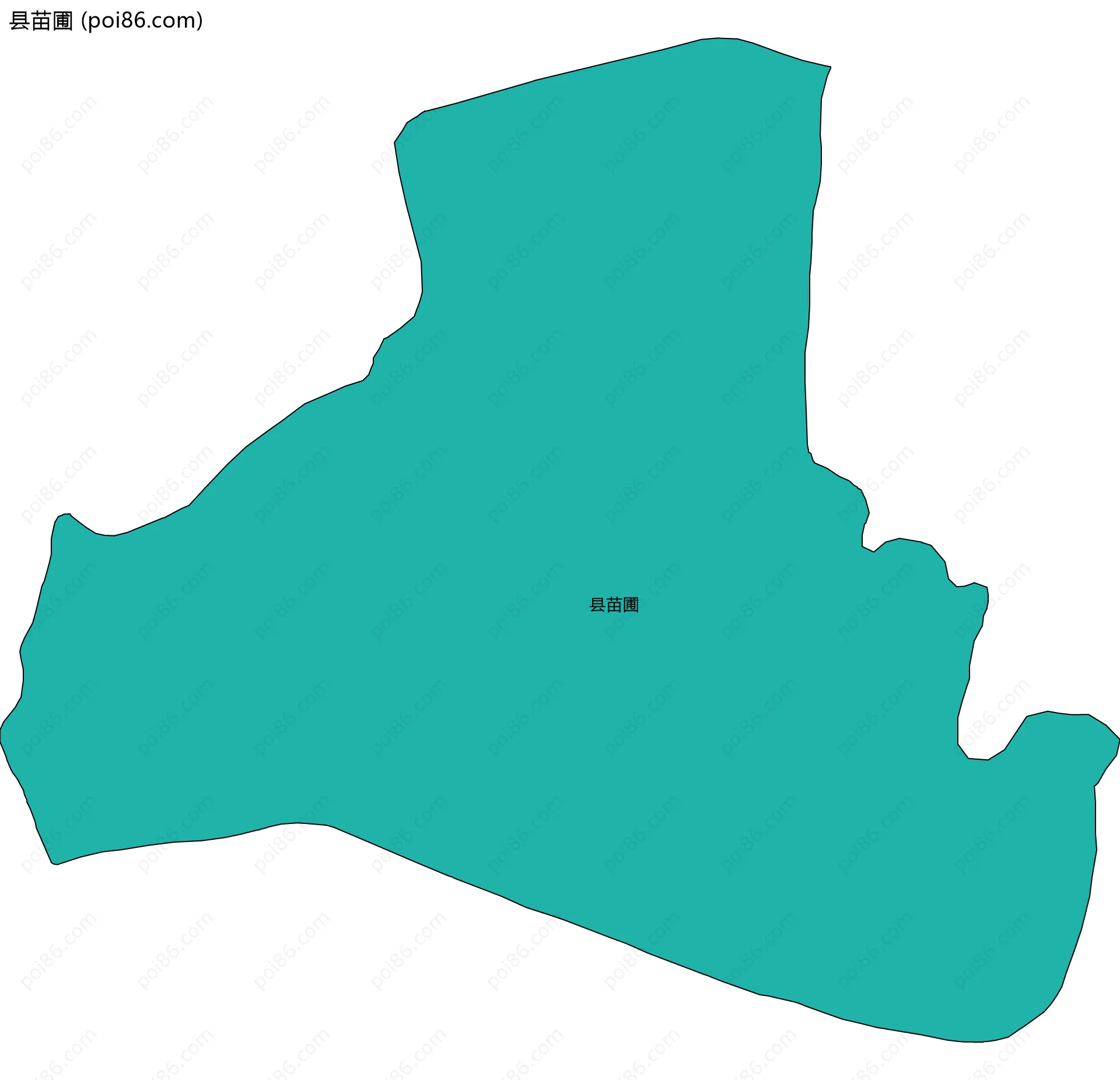 县苗圃边界地图