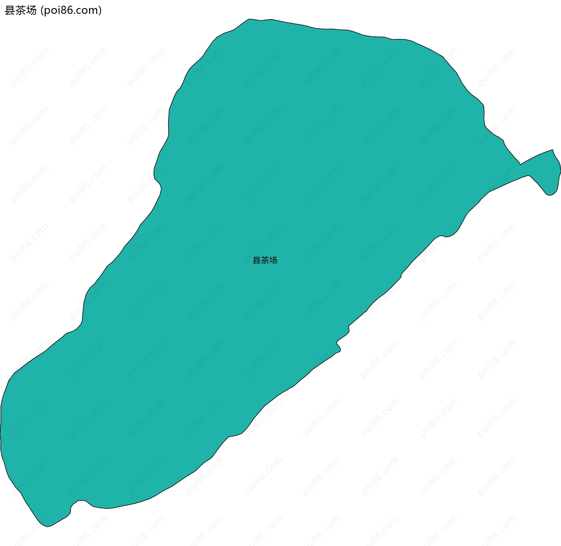 县茶场边界地图