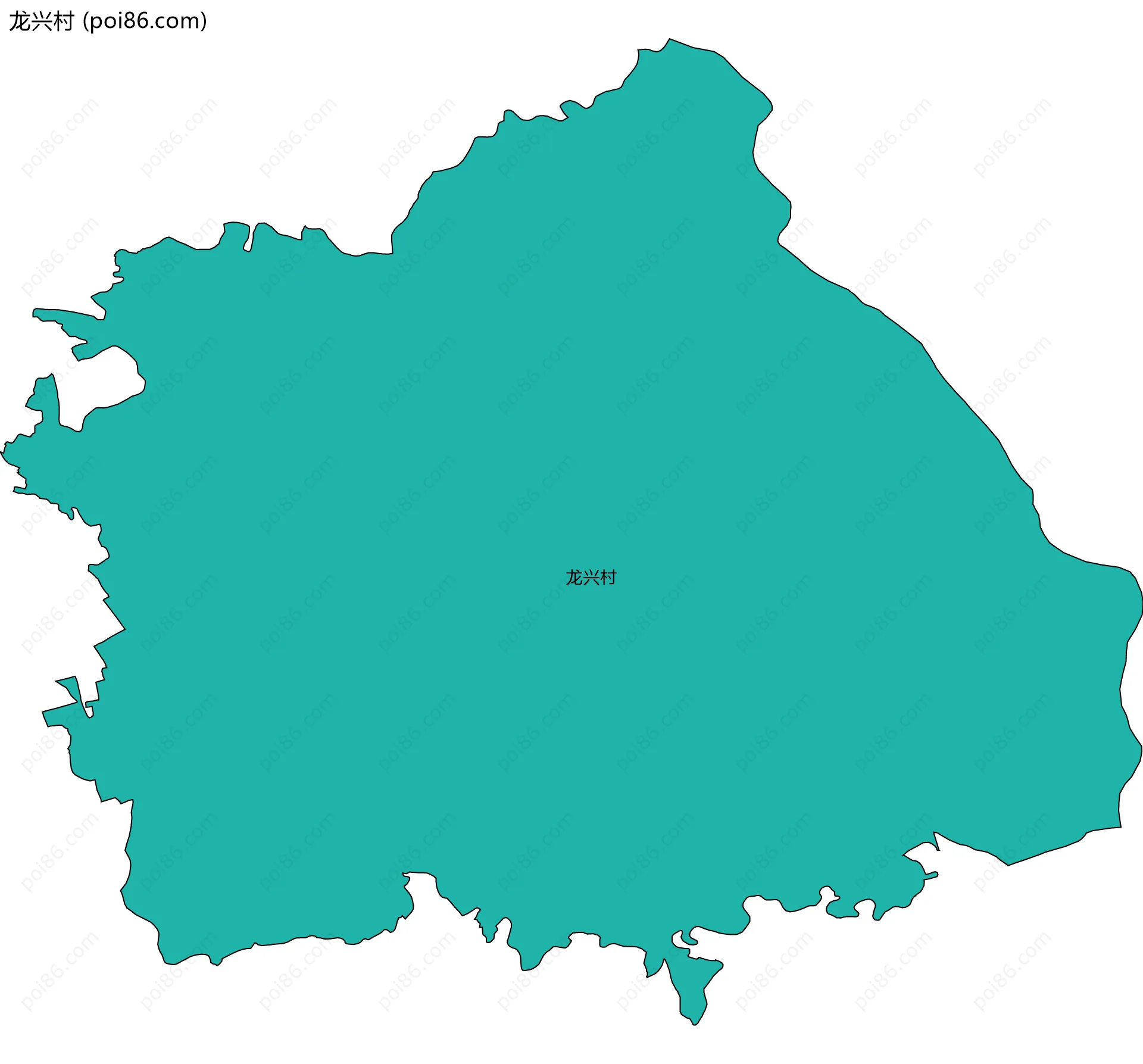 龙兴村边界地图