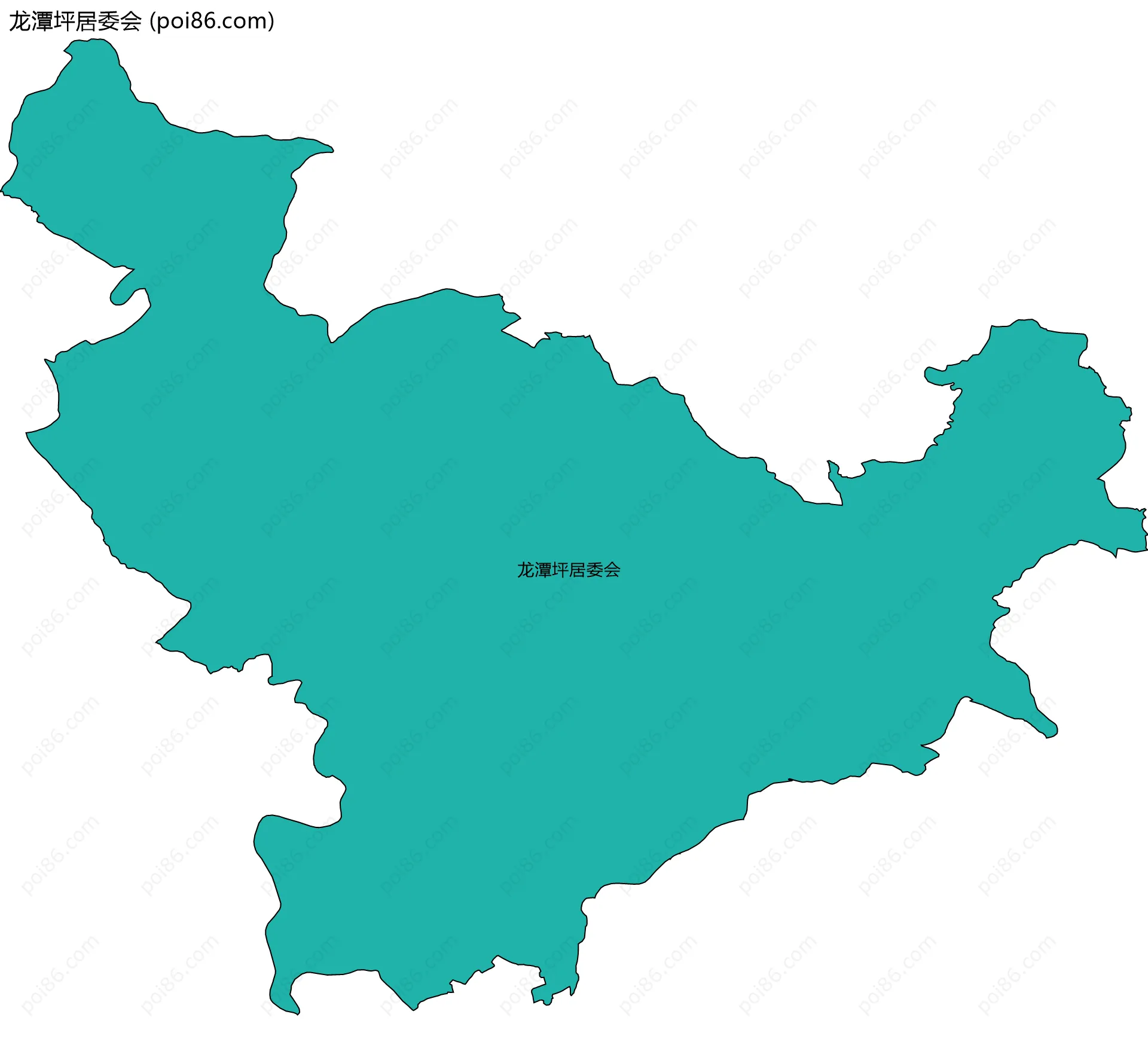 龙潭坪居委会边界地图