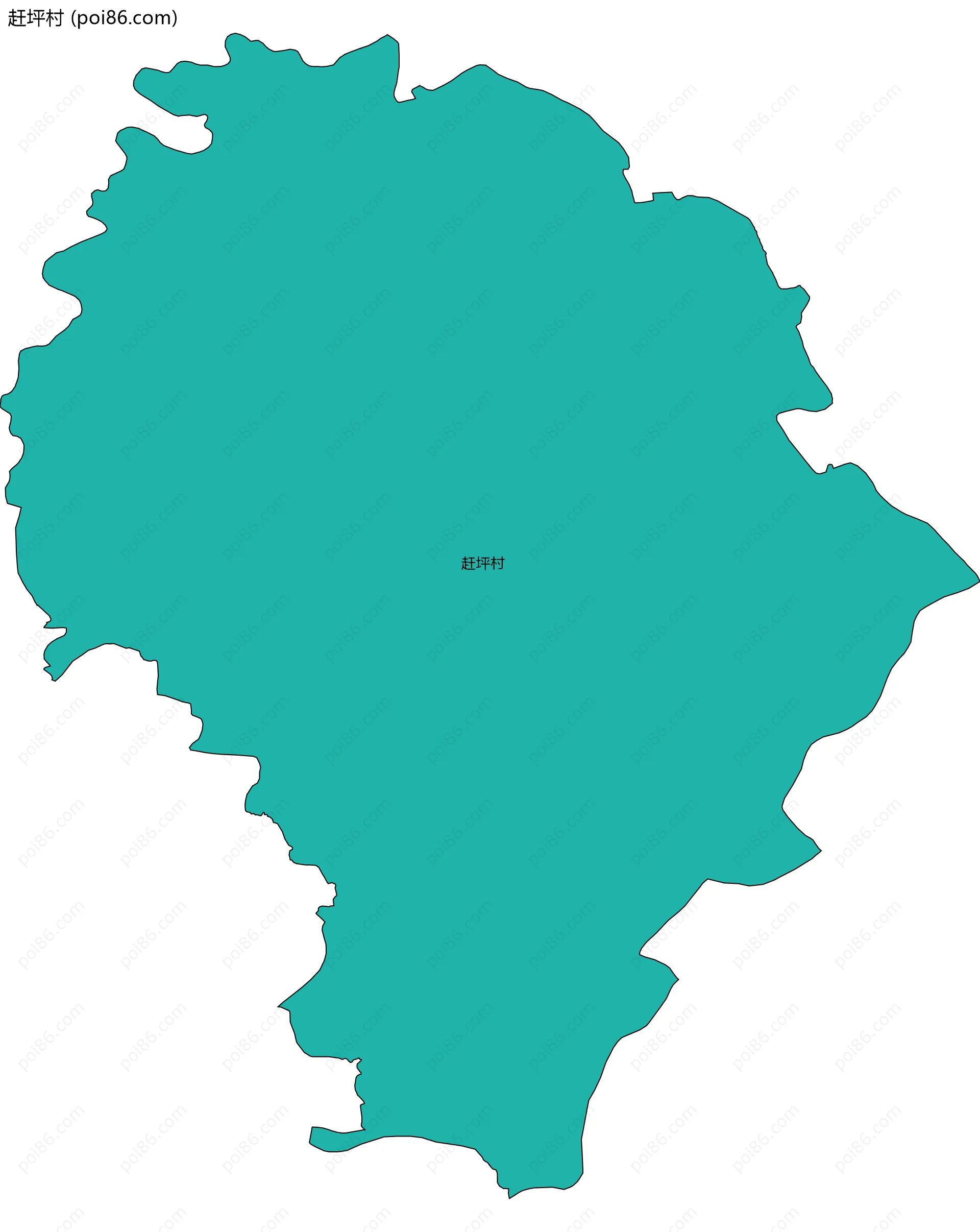 赶坪村边界地图