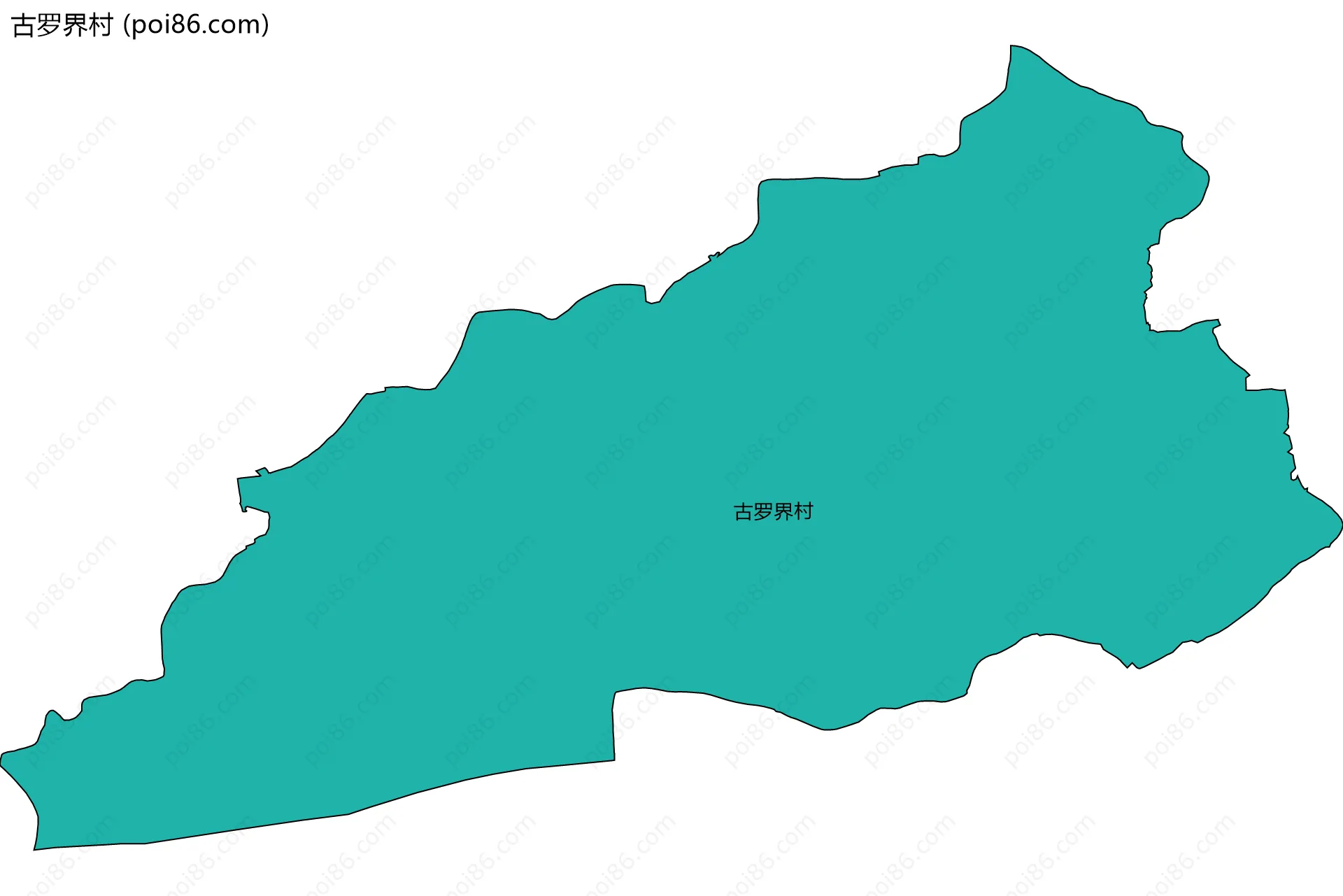 古罗界村边界地图