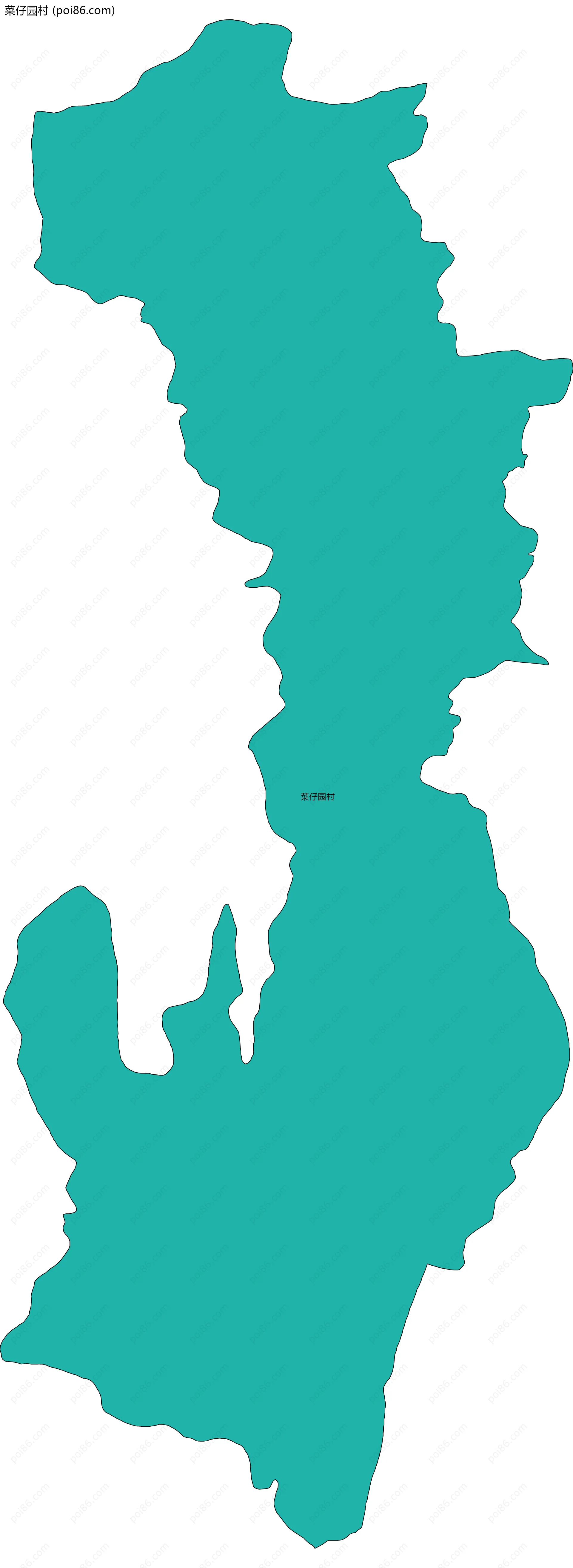 菜仔园村边界地图