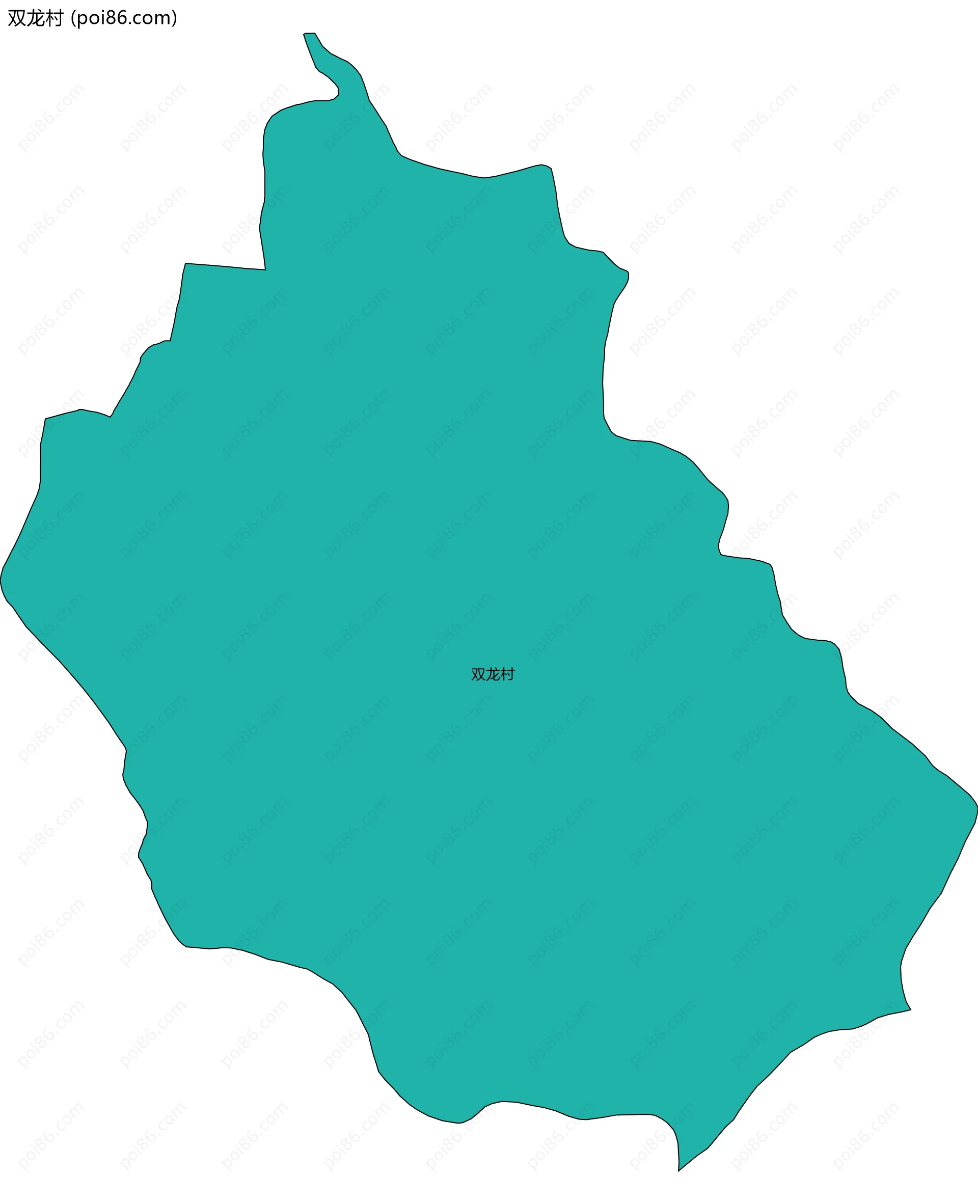 双龙村边界地图