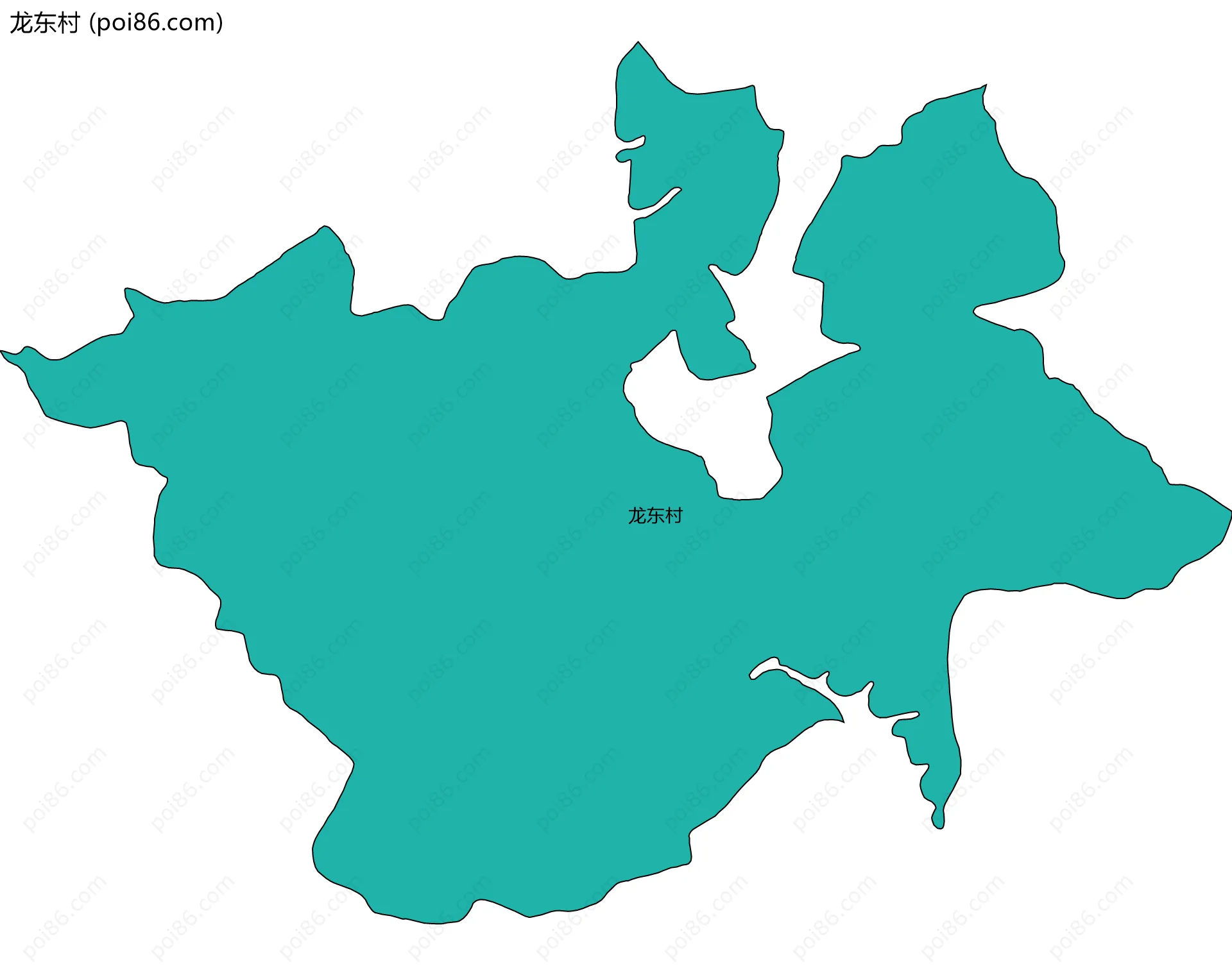 龙东村边界地图