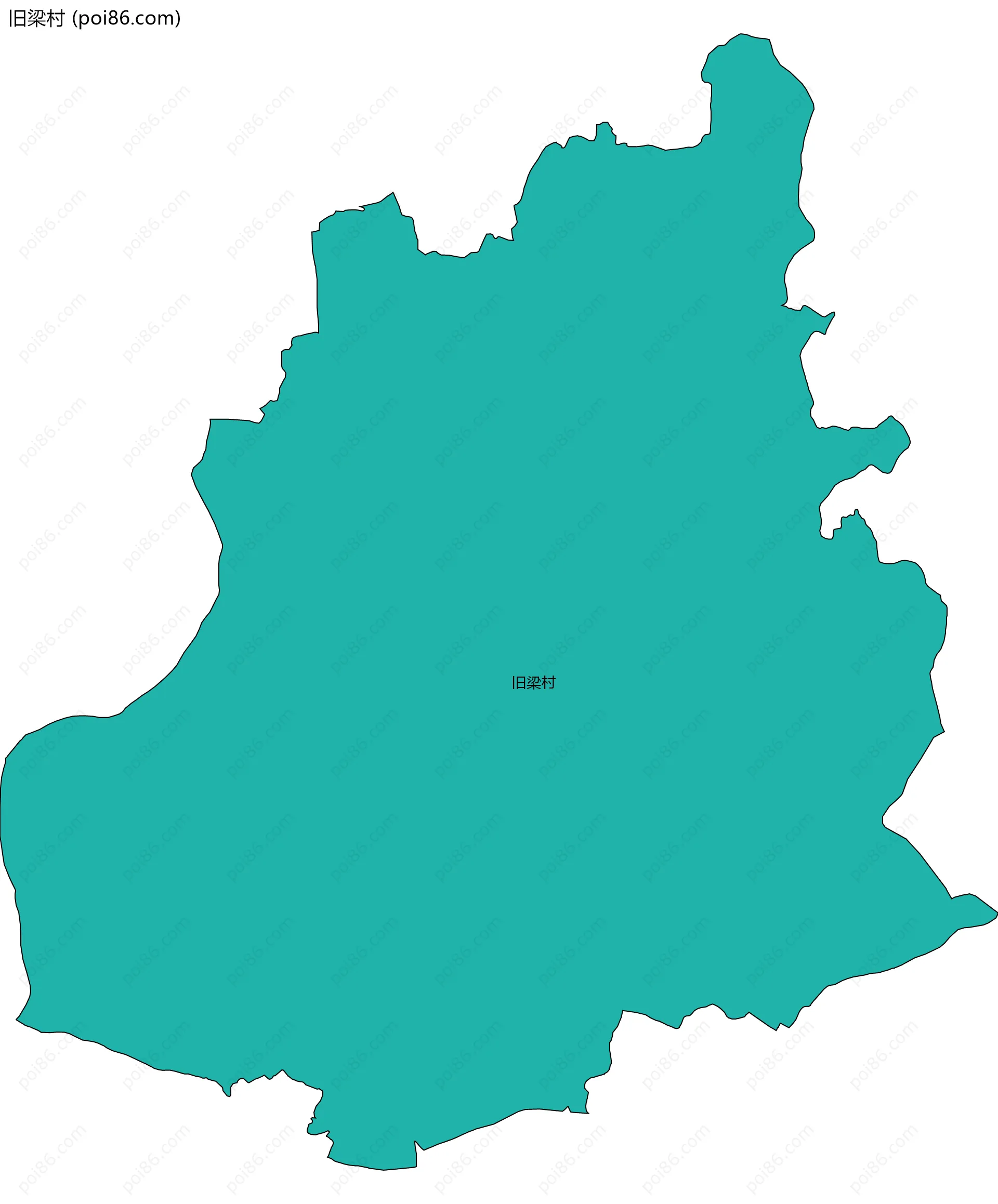 旧梁村边界地图