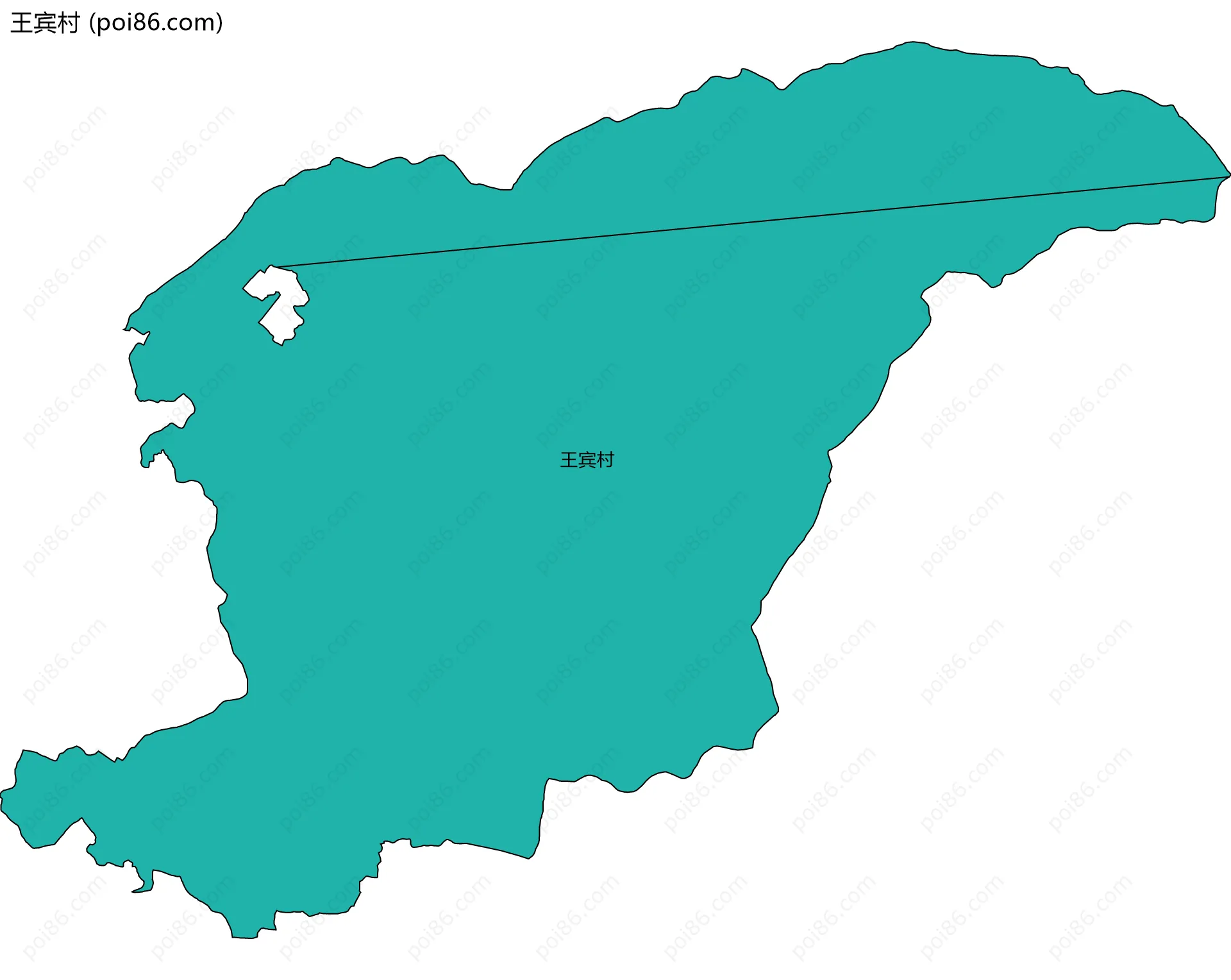 王宾村边界地图