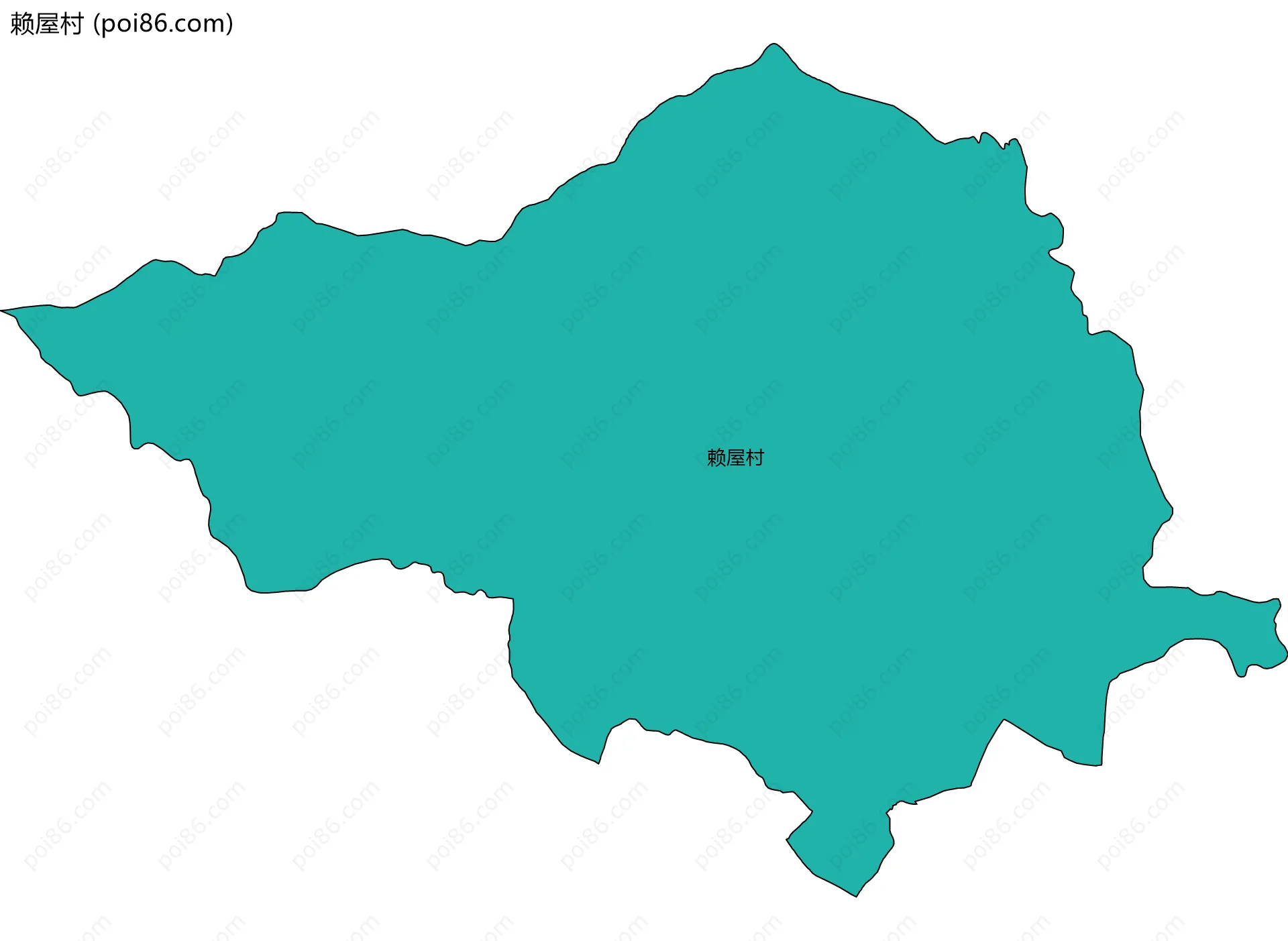 赖屋村边界地图
