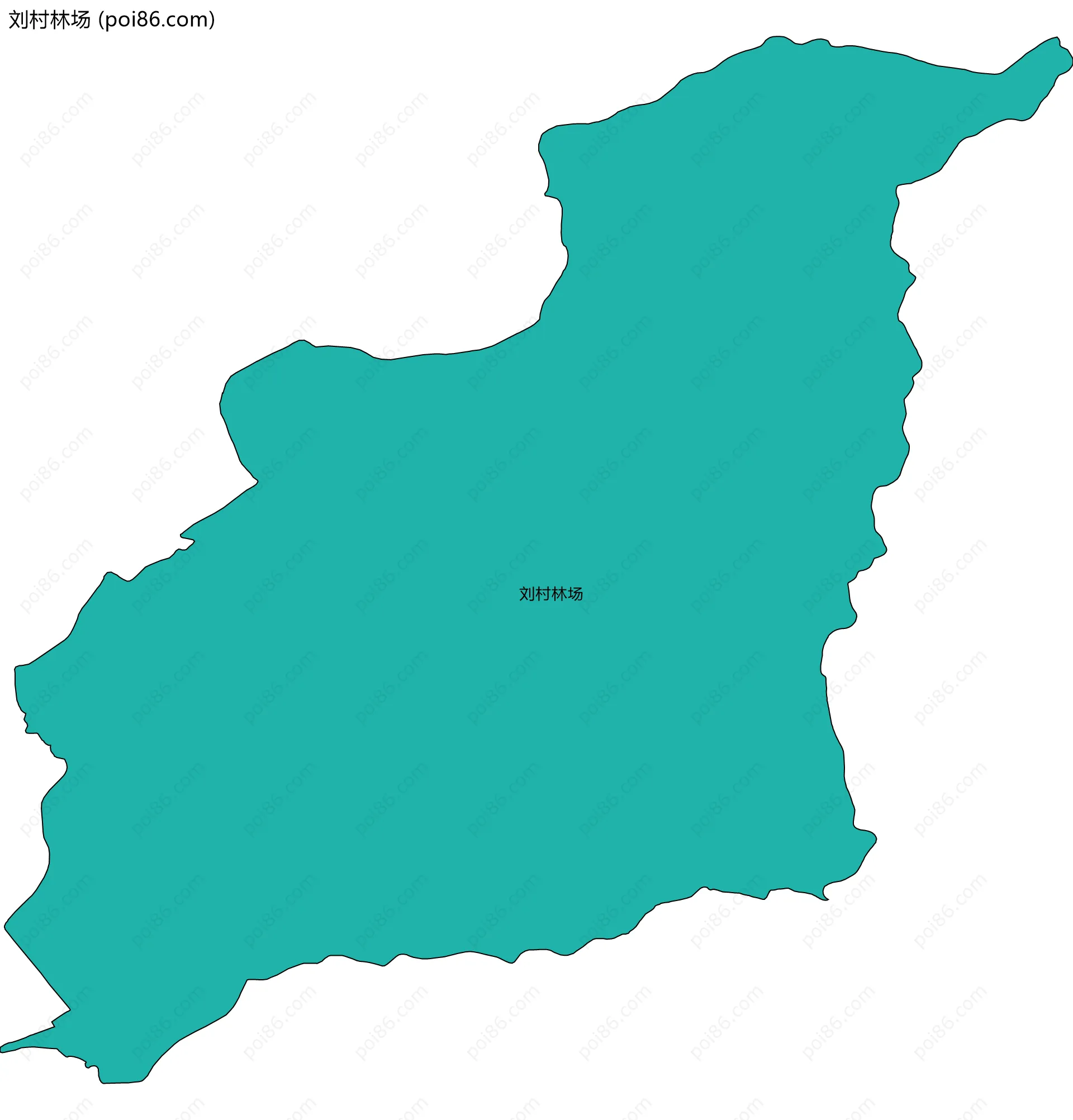 刘村林场边界地图