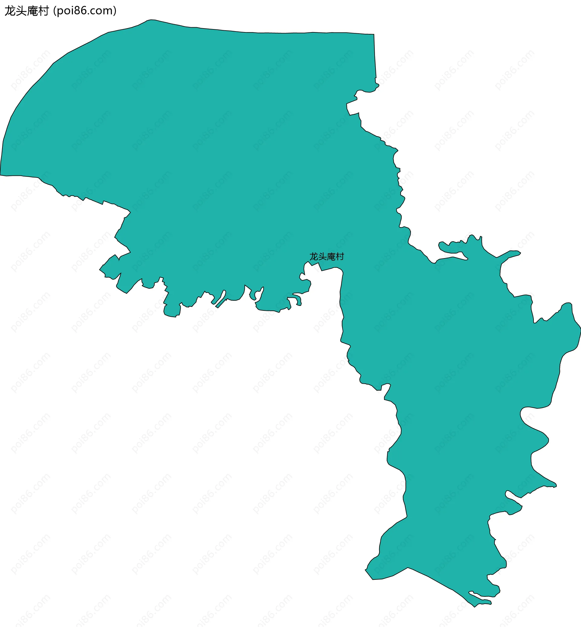 龙头庵村边界地图