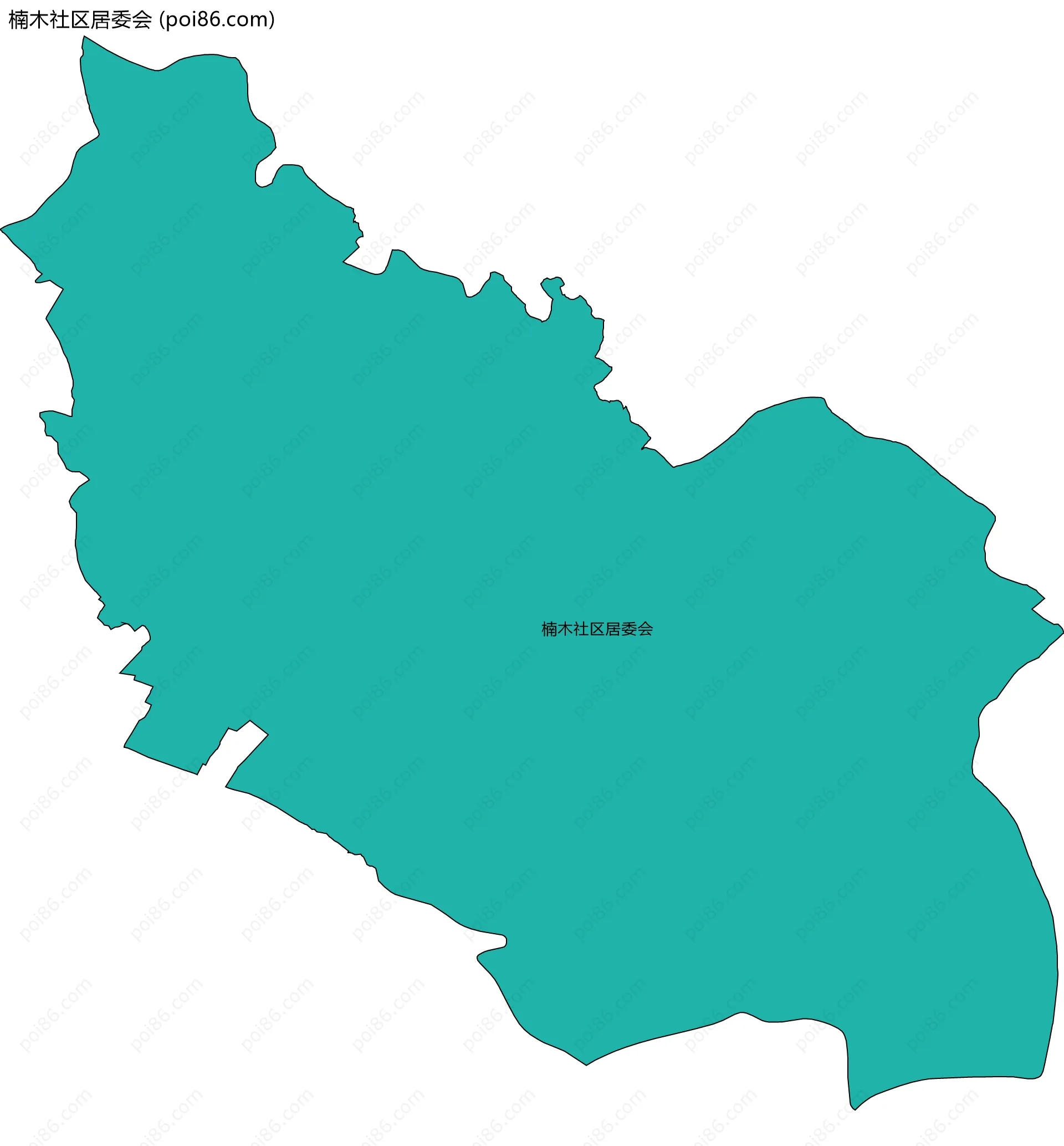 楠木社区居委会边界地图