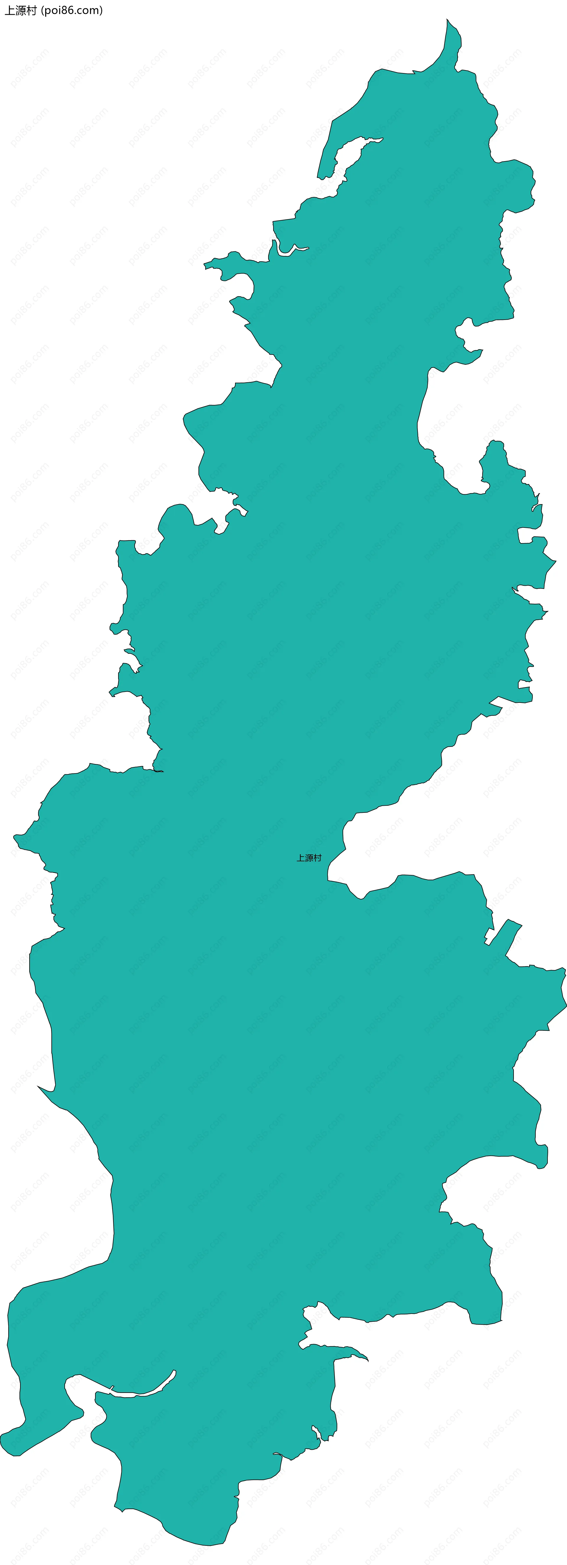 上源村边界地图