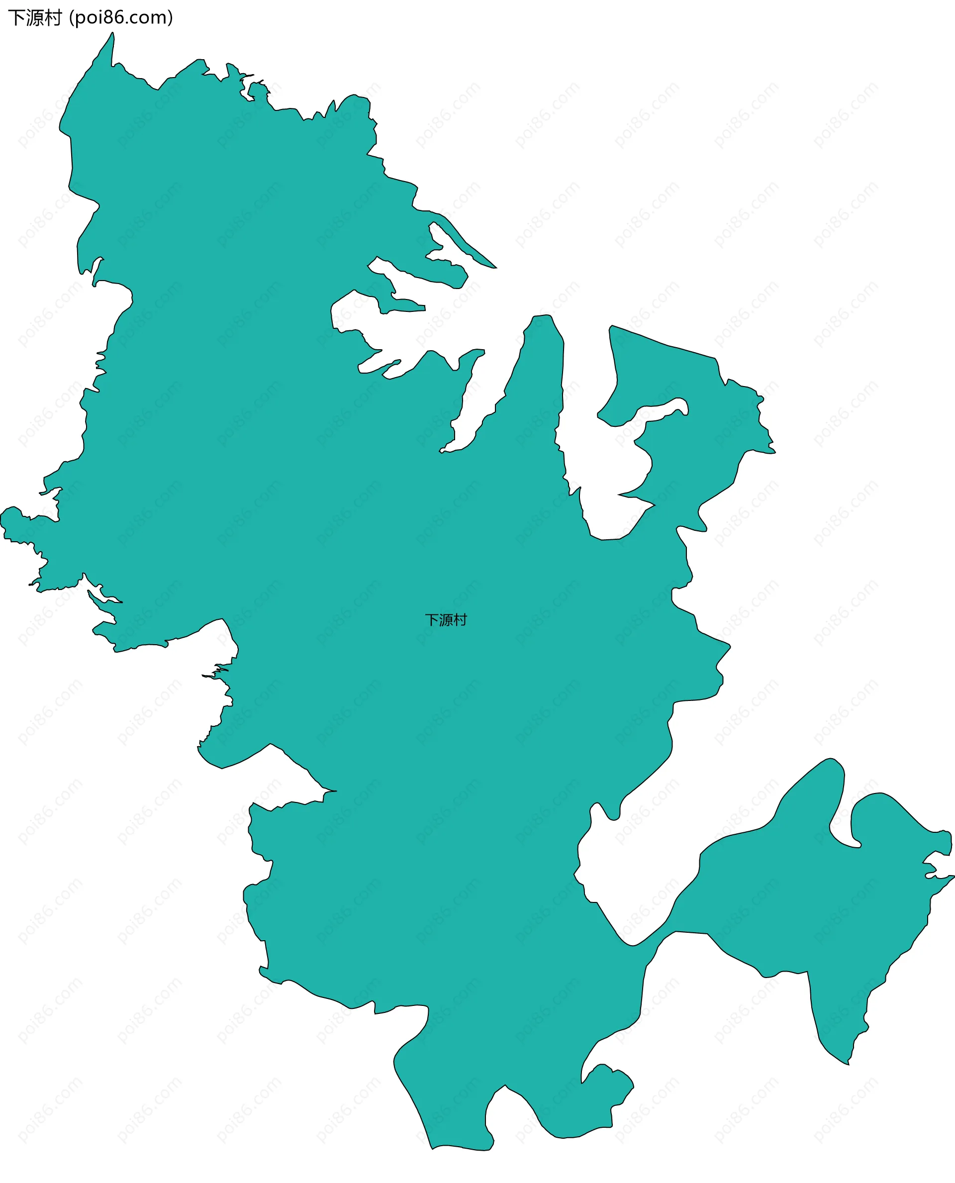 下源村边界地图