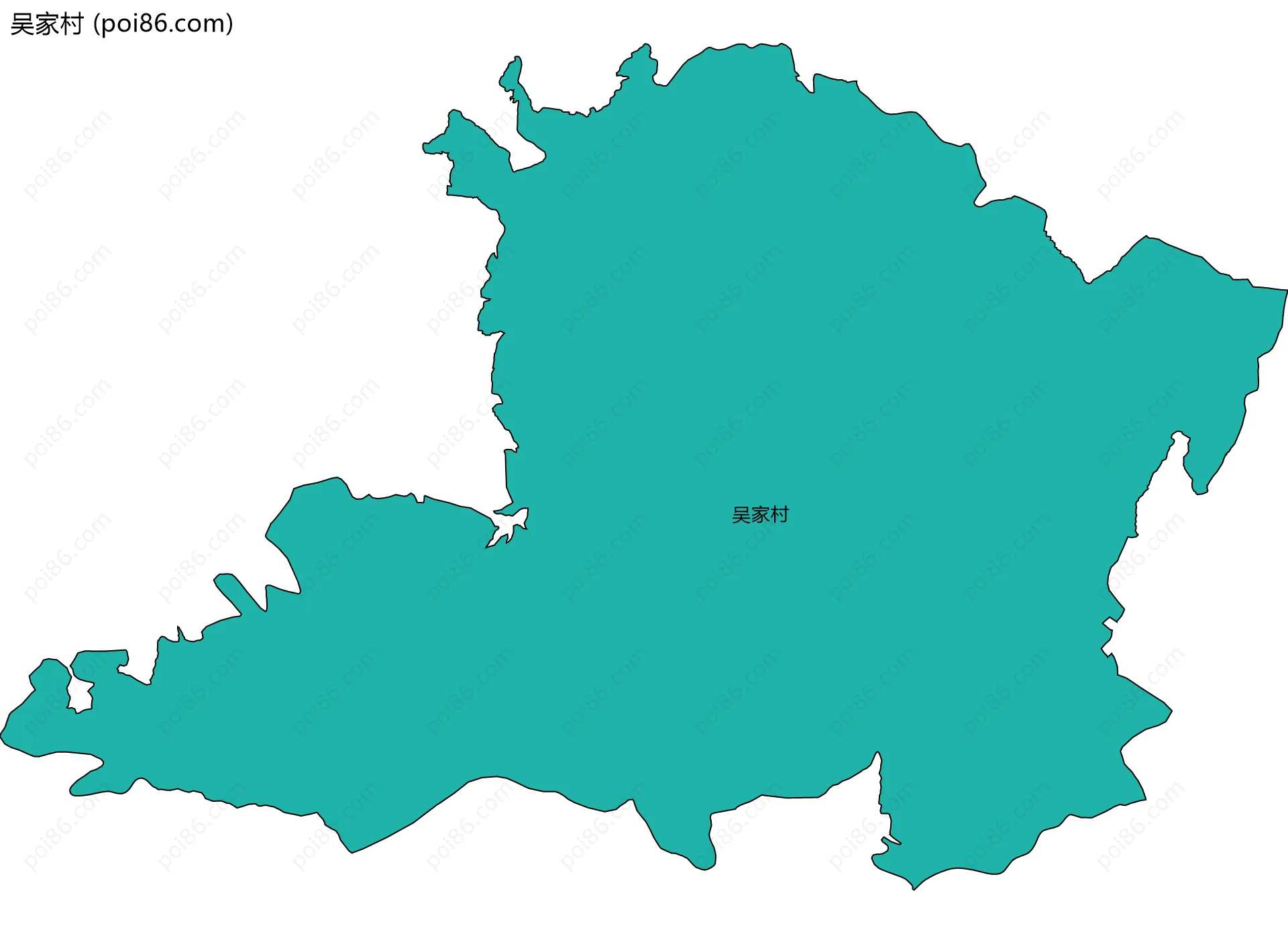 吴家村边界地图