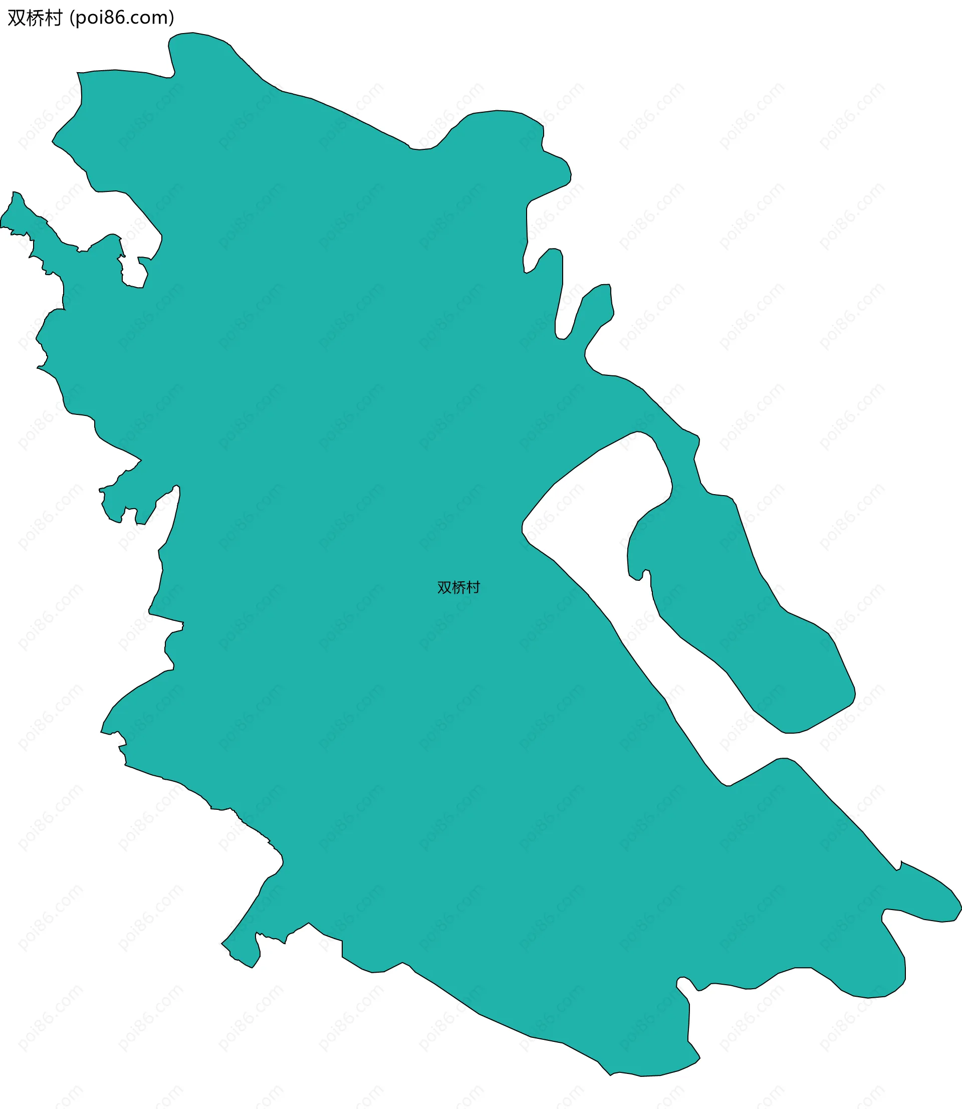双桥村边界地图