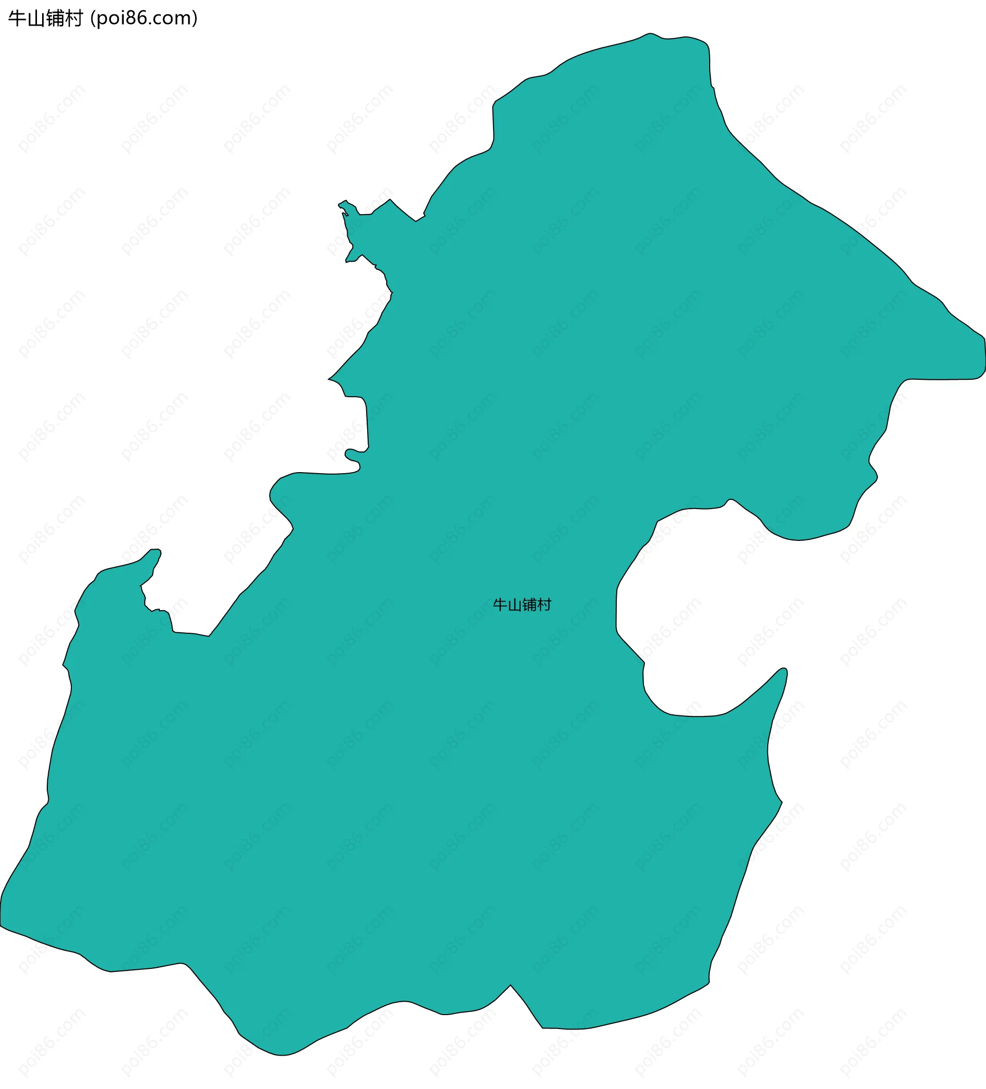 牛山铺村边界地图