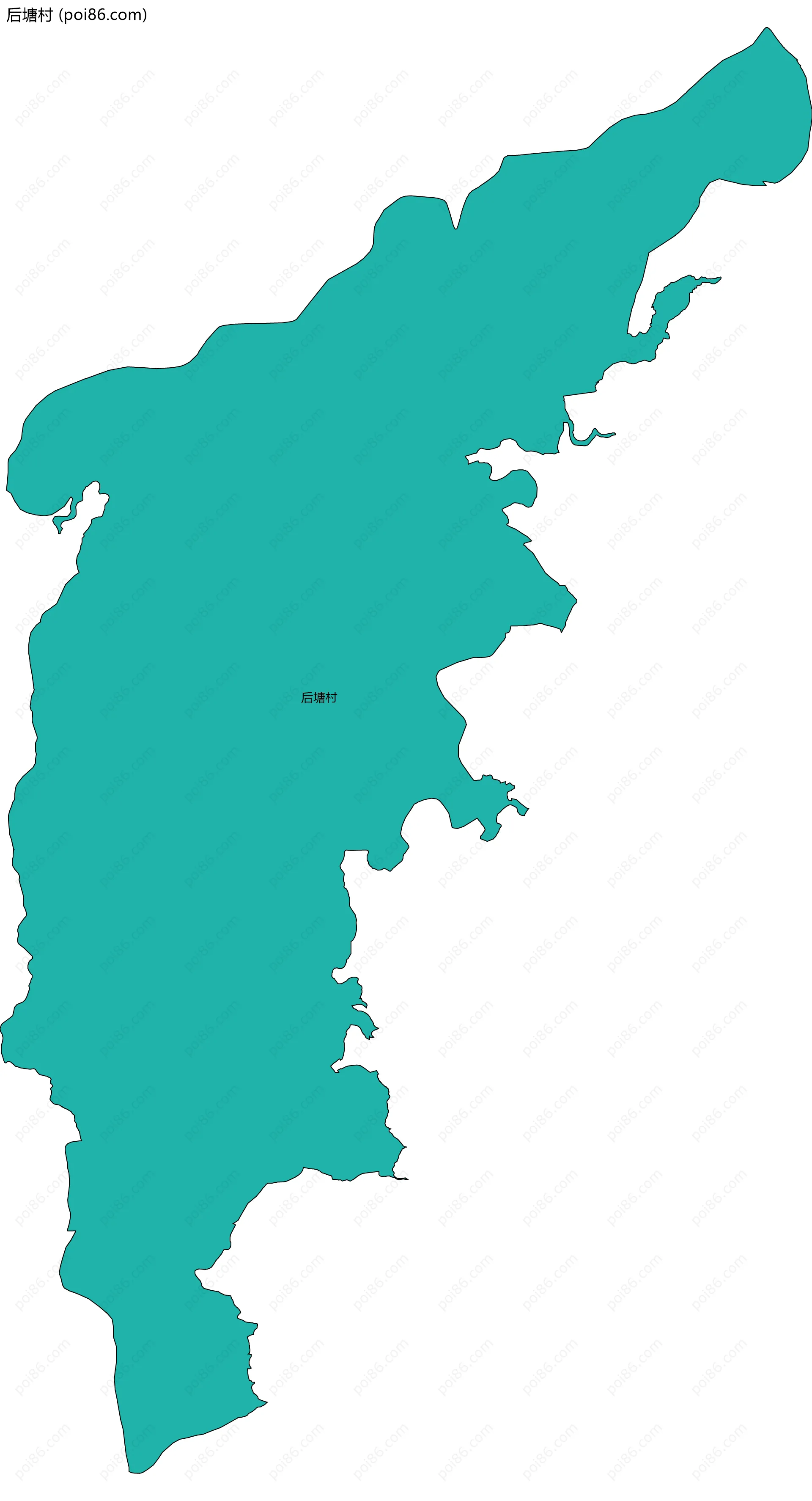 后塘村边界地图