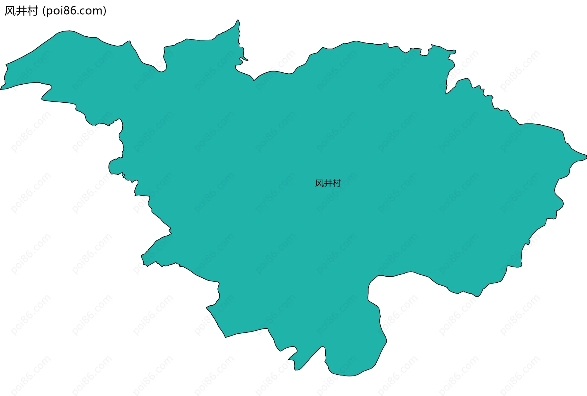 风井村边界地图