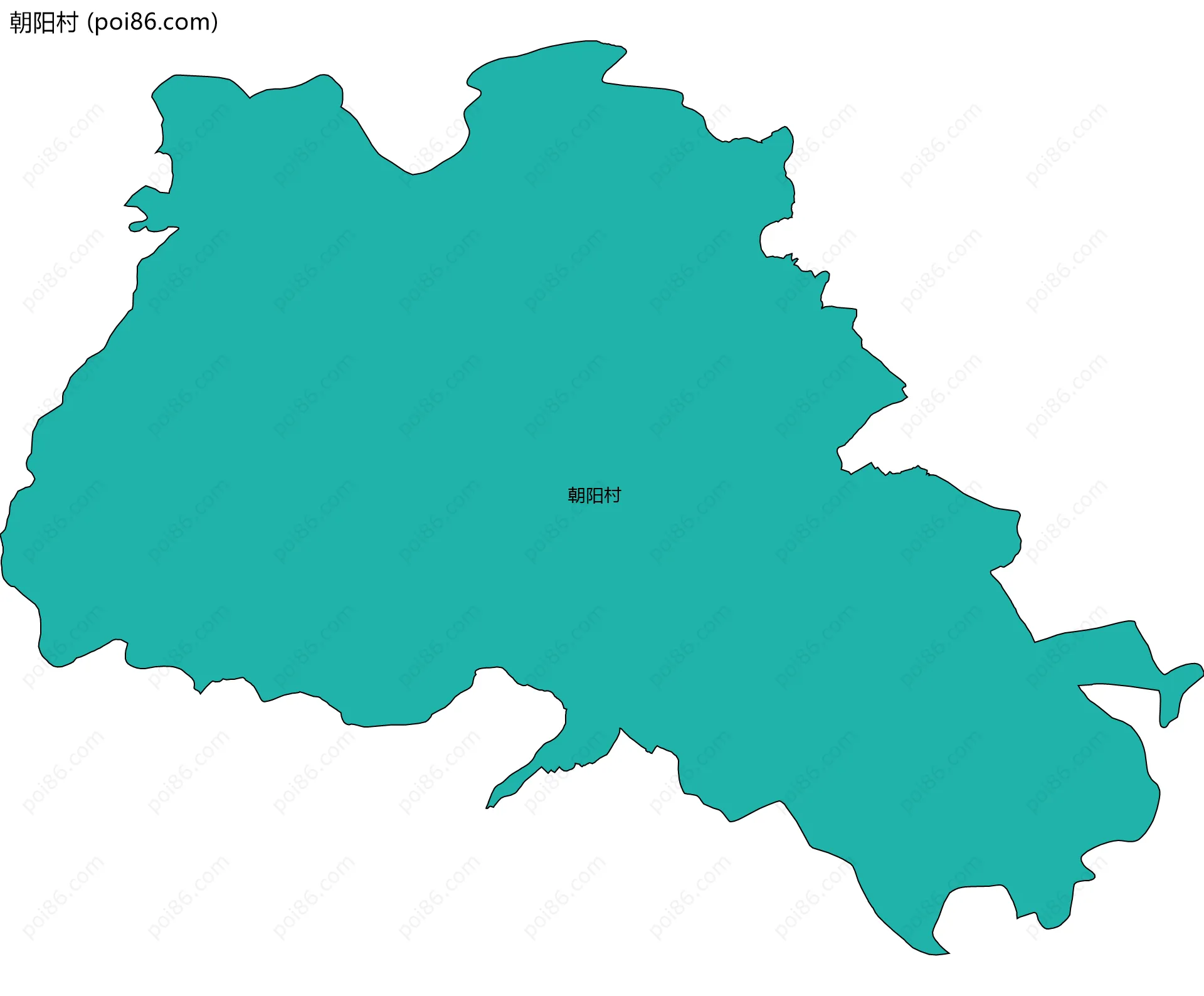 朝阳村边界地图