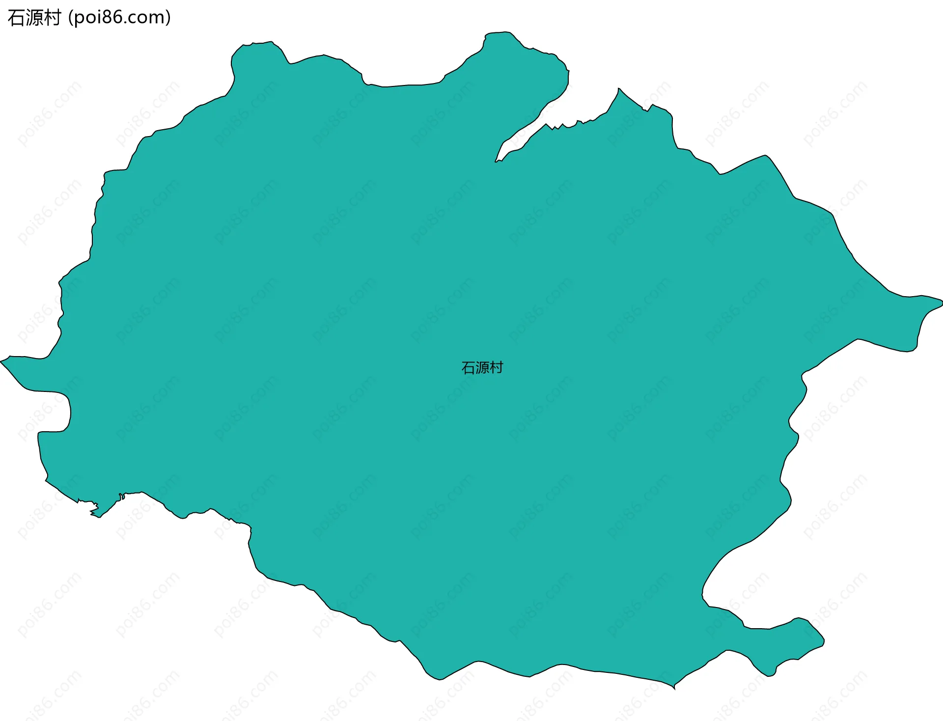 石源村边界地图