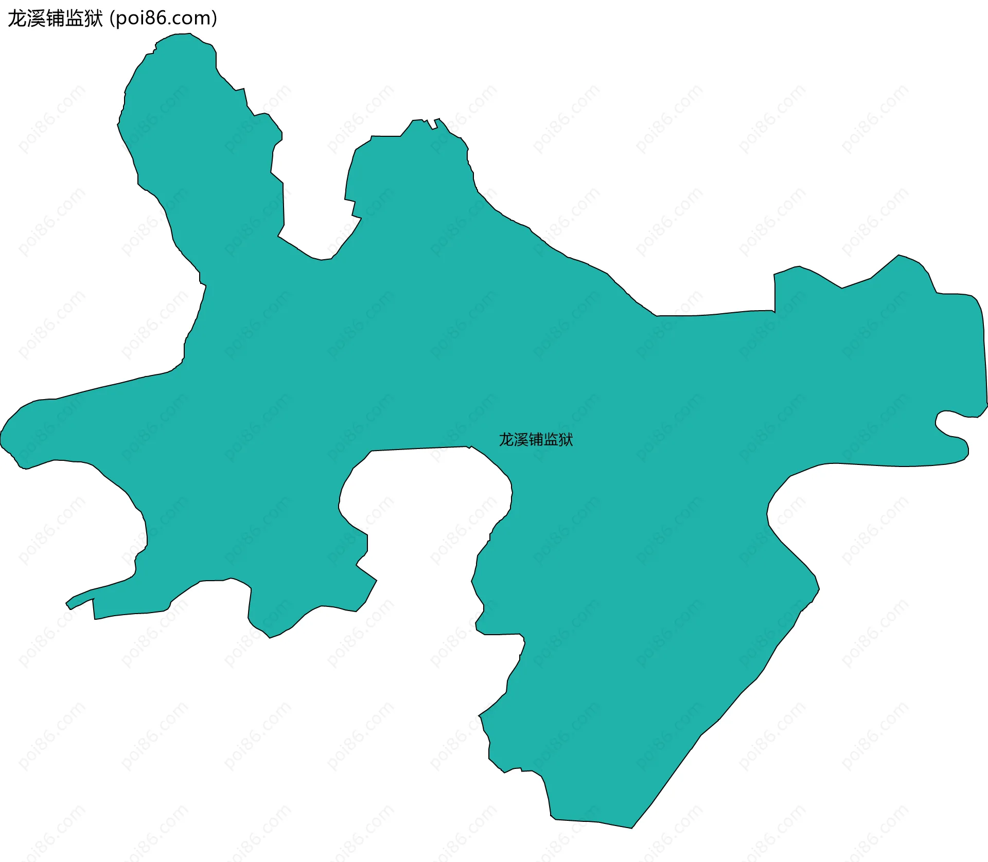 龙溪铺监狱边界地图