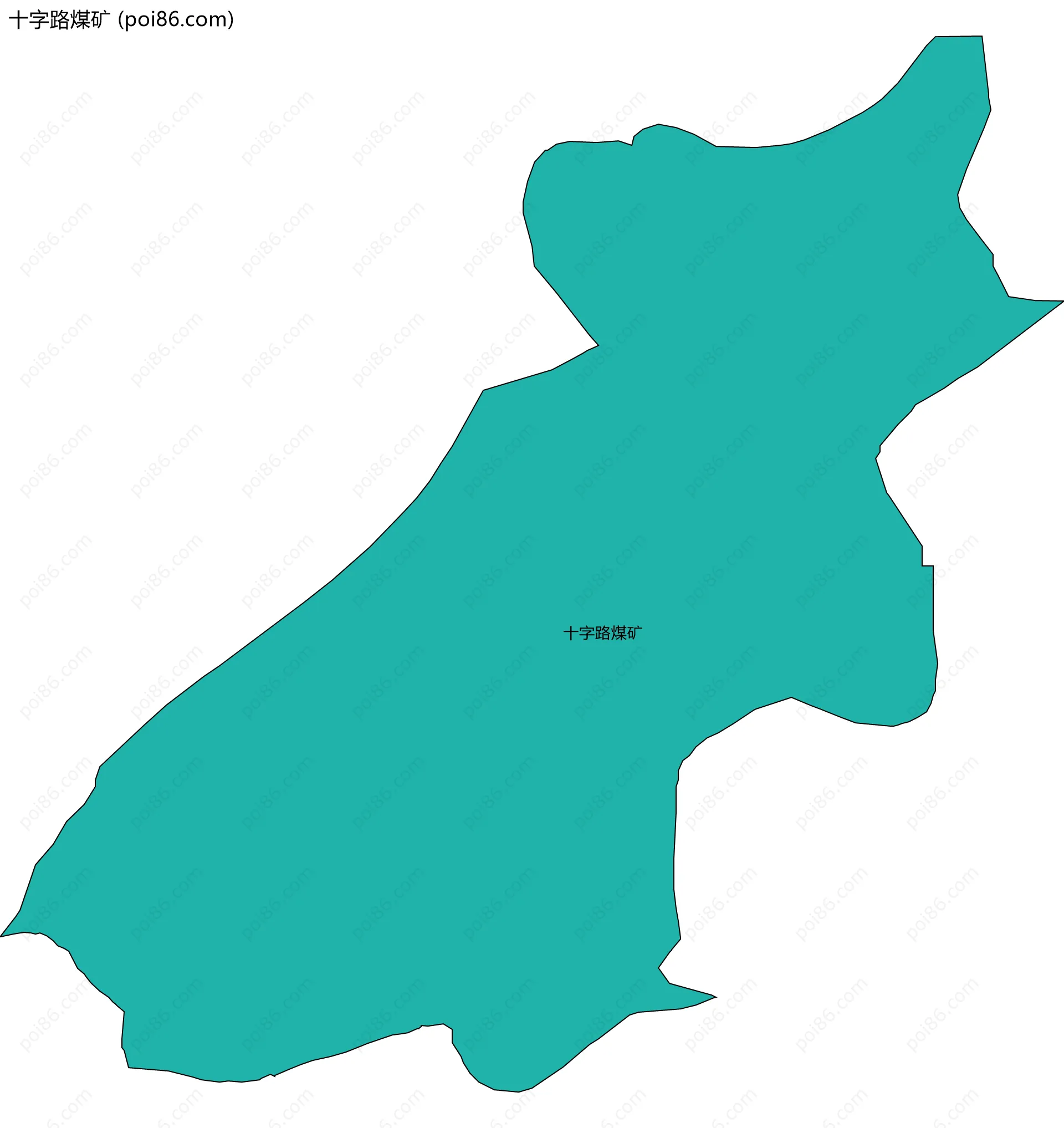 十字路煤矿边界地图