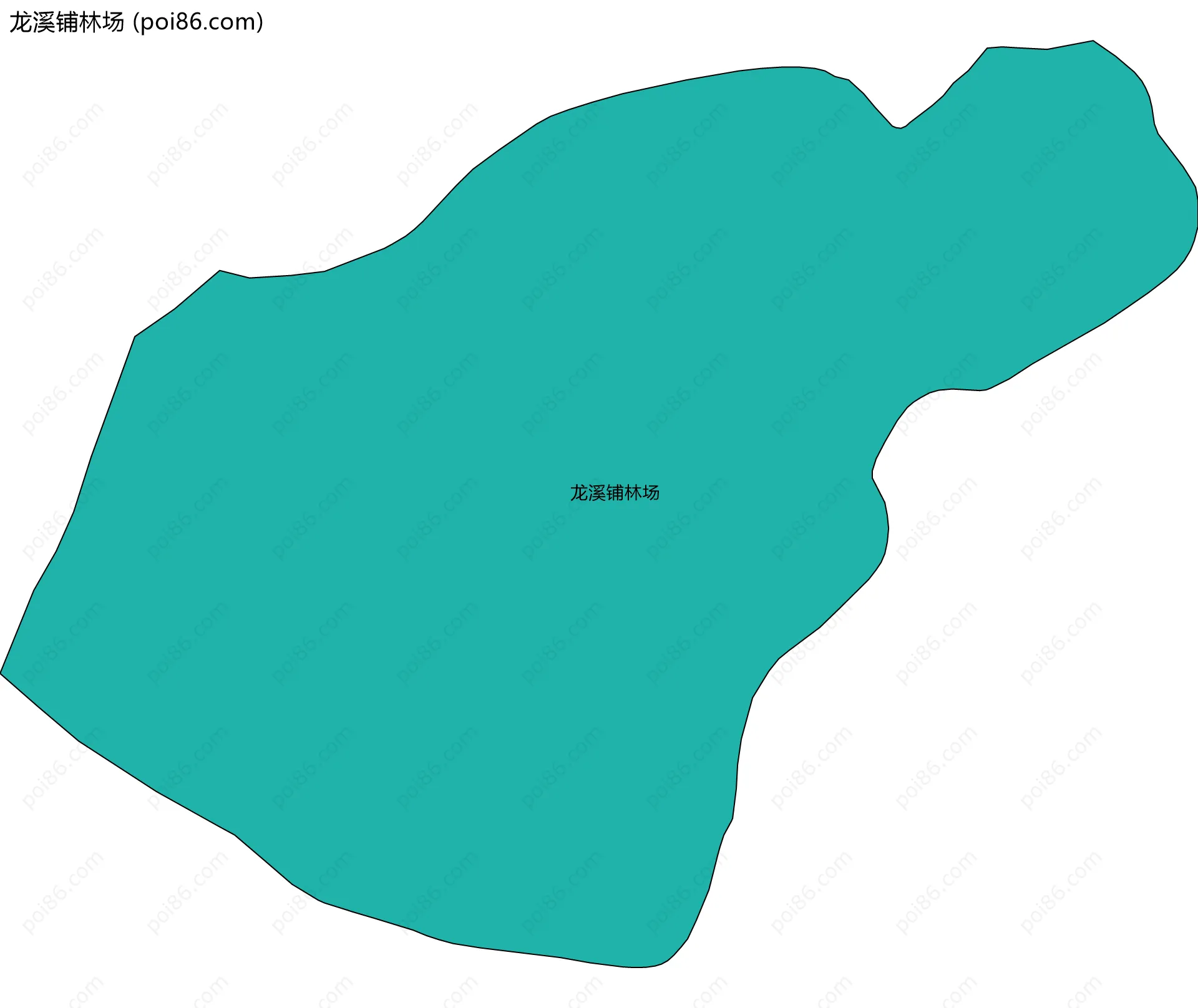 龙溪铺林场边界地图