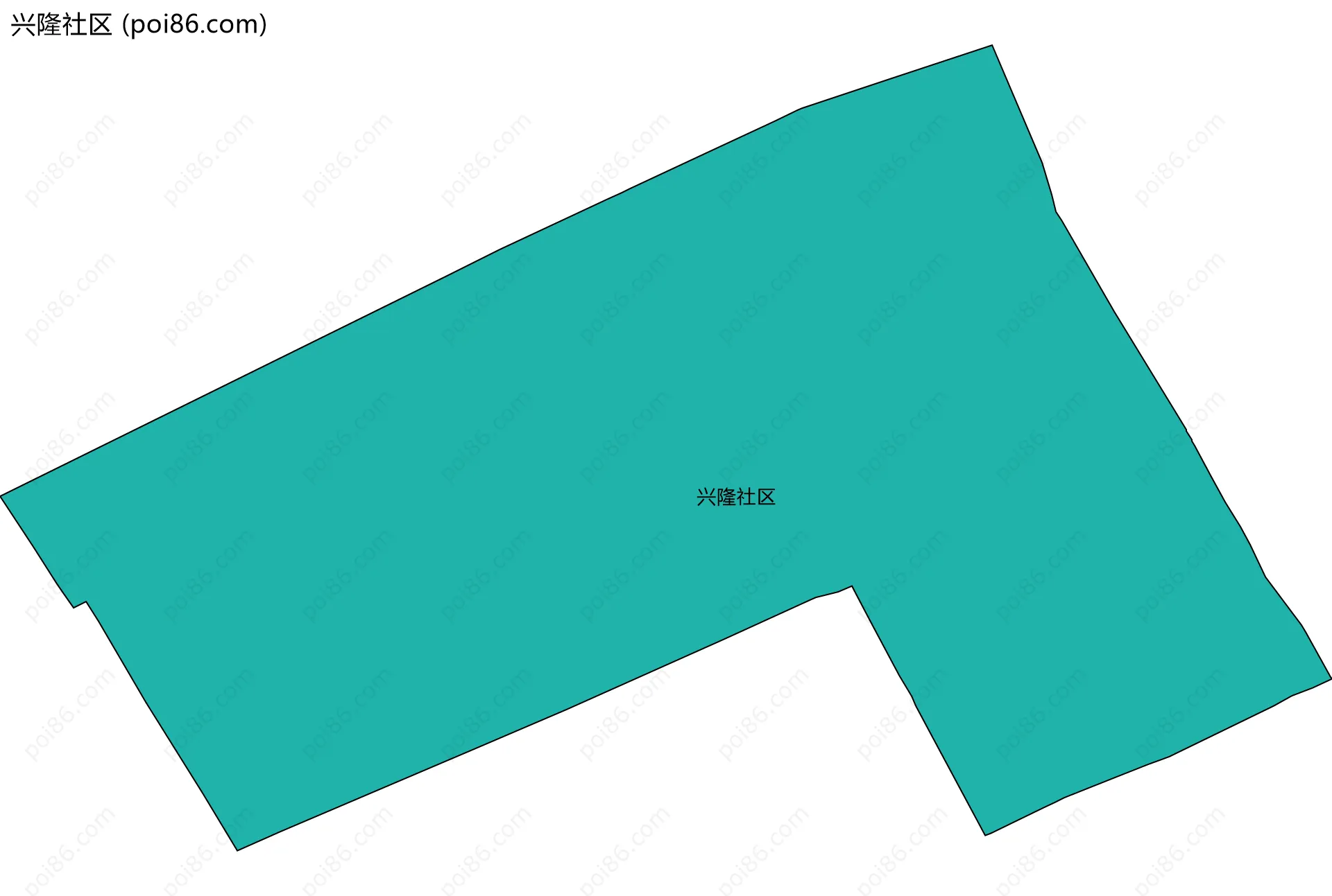 兴隆社区边界地图