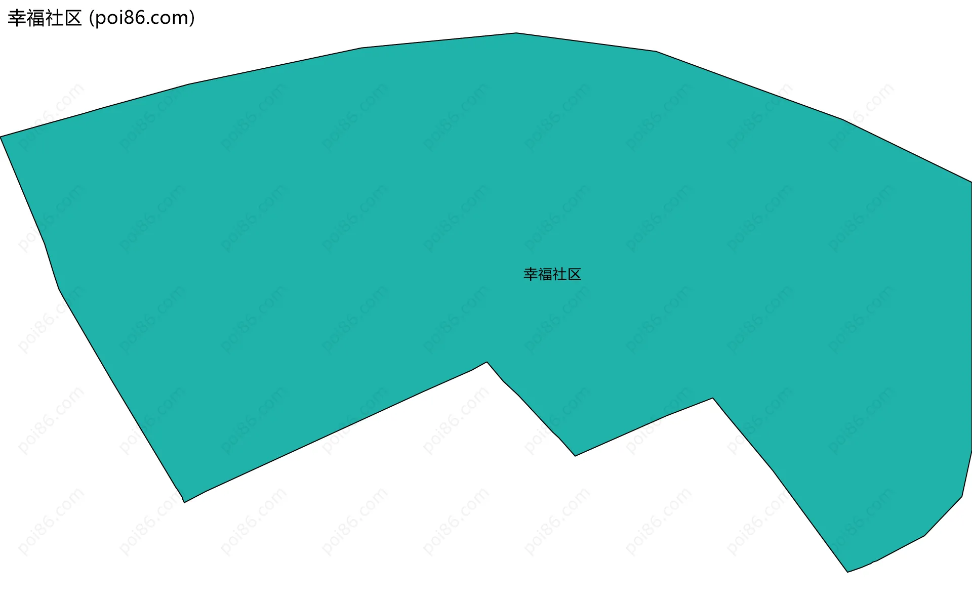 幸福社区边界地图