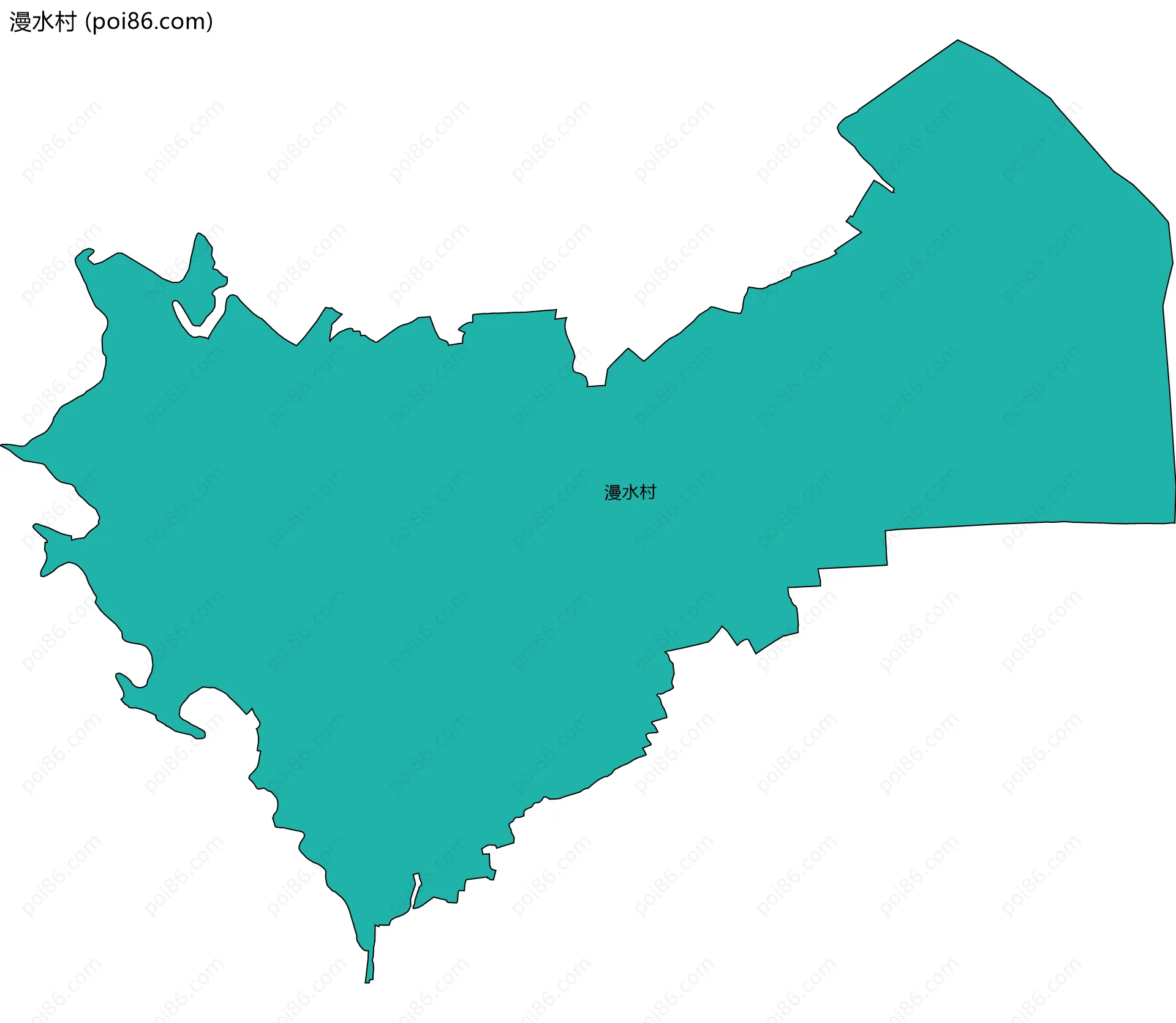 漫水村边界地图