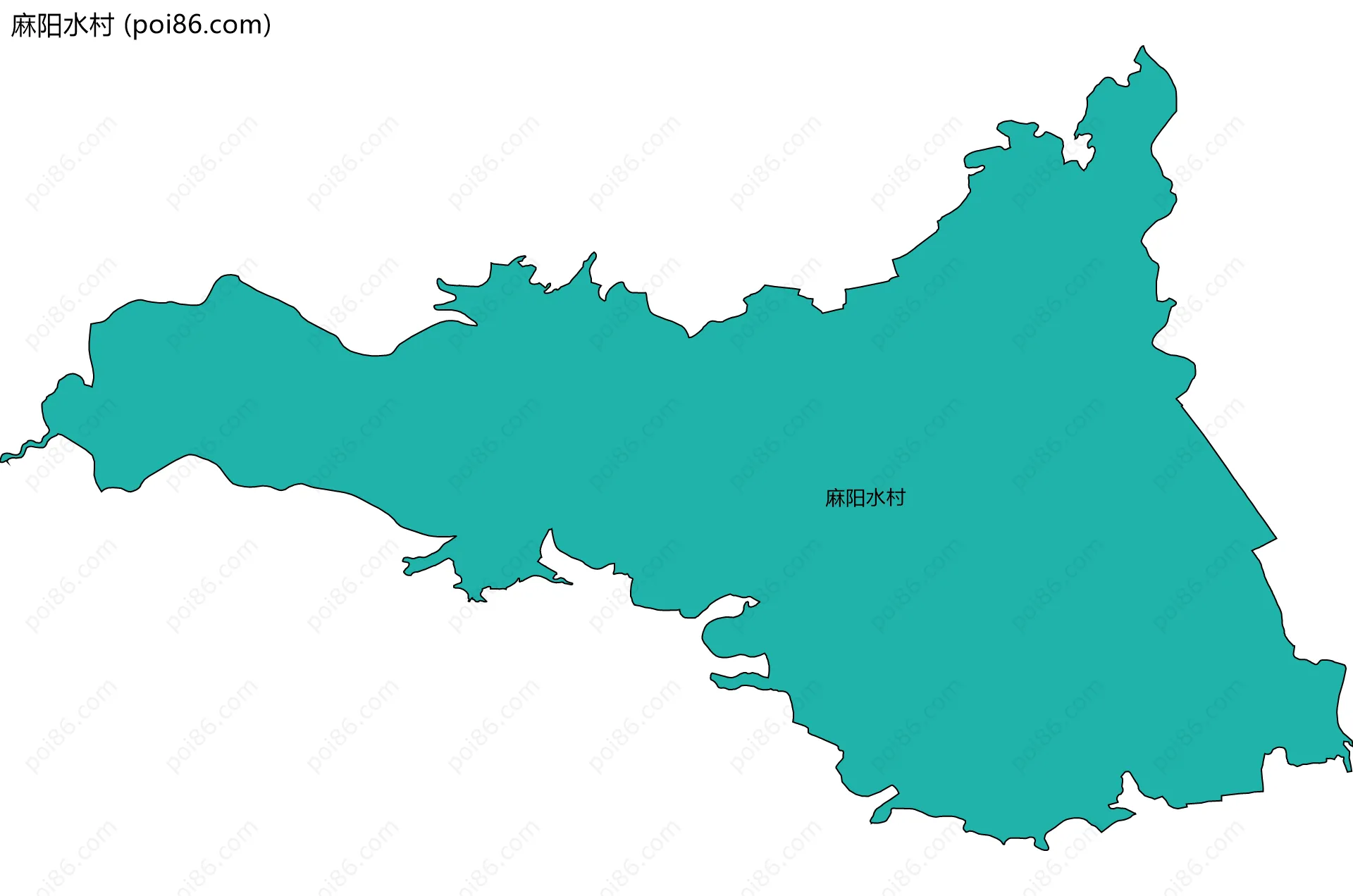 麻阳水村边界地图