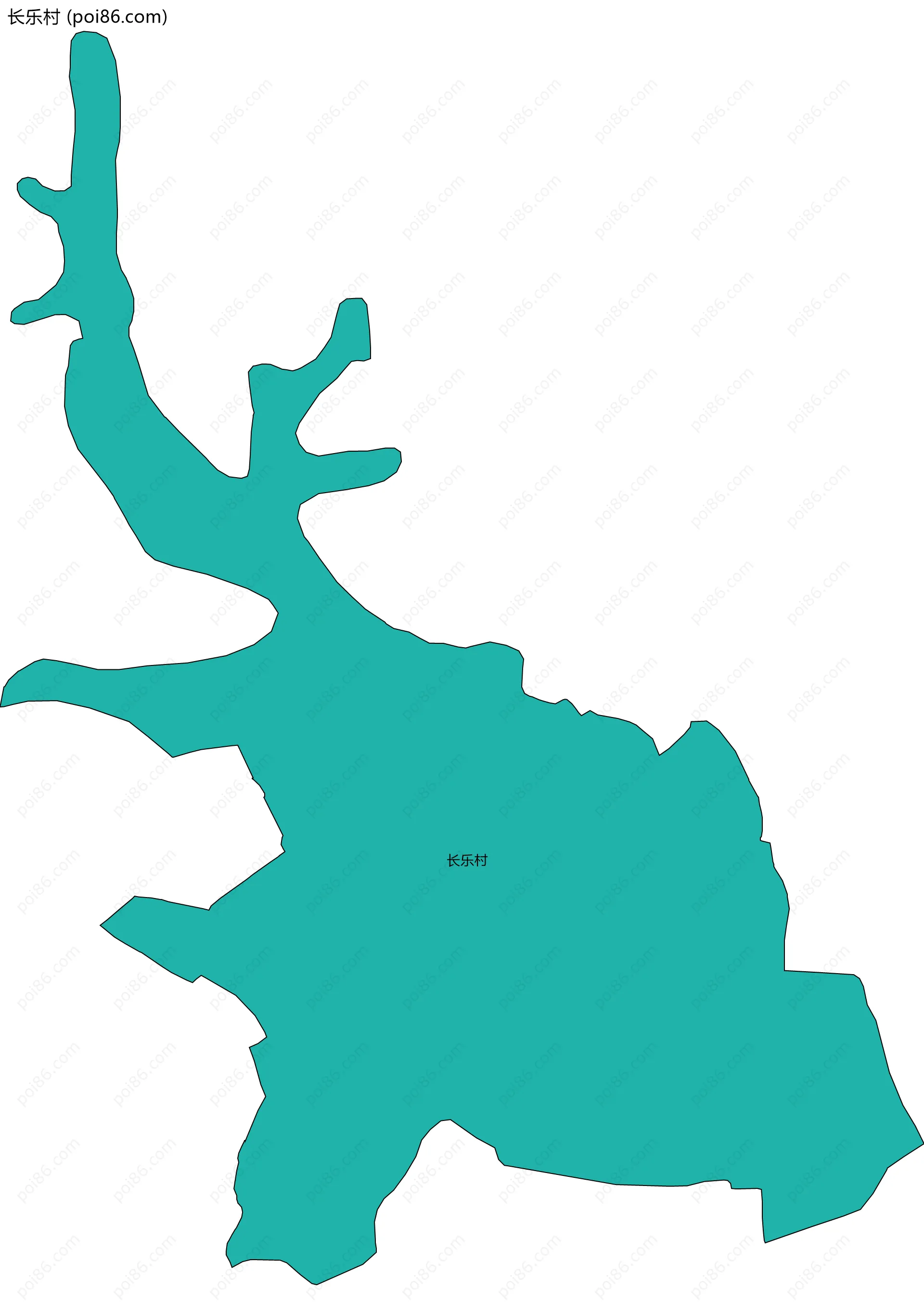 长乐村边界地图