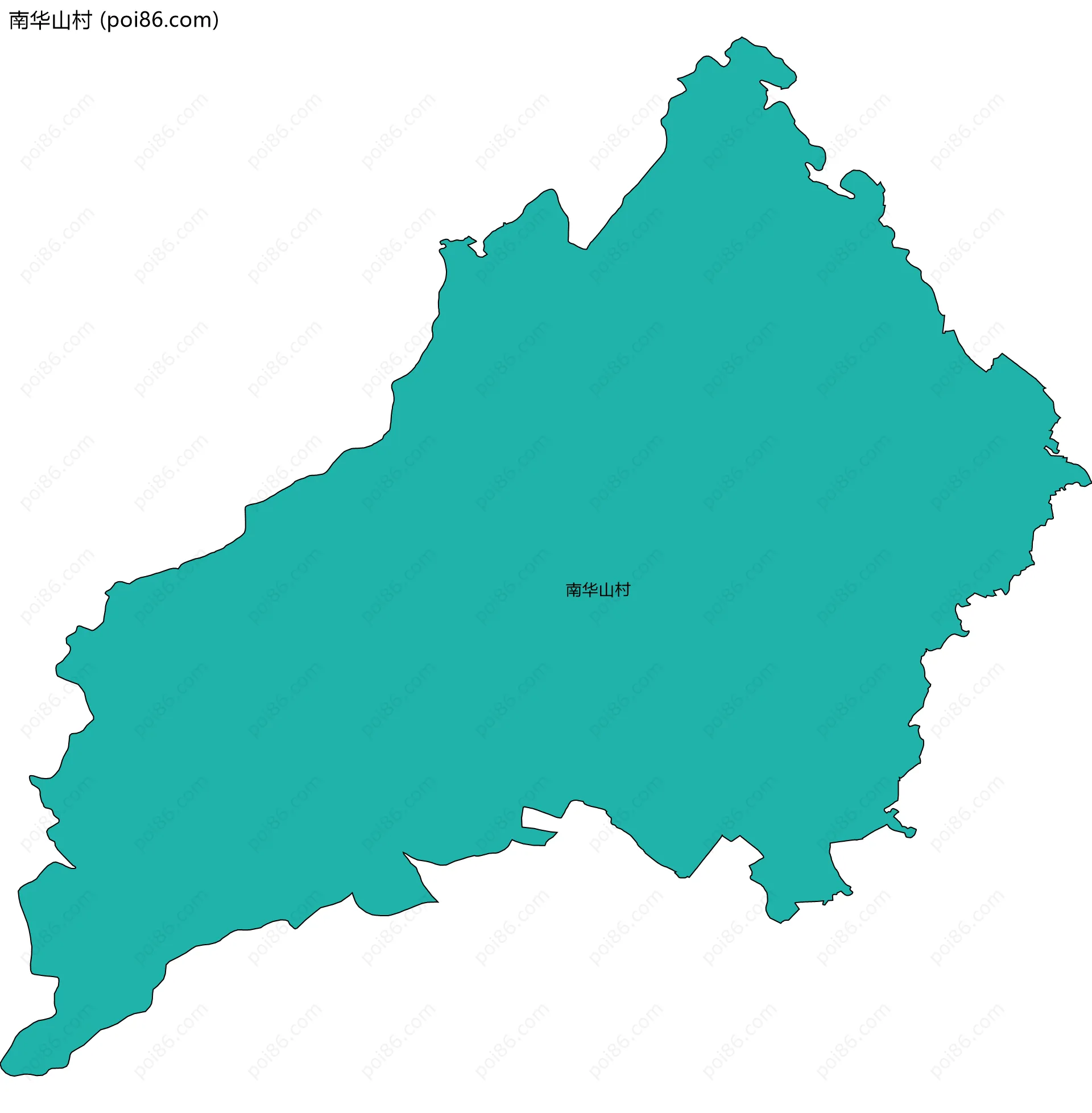 南华山村边界地图