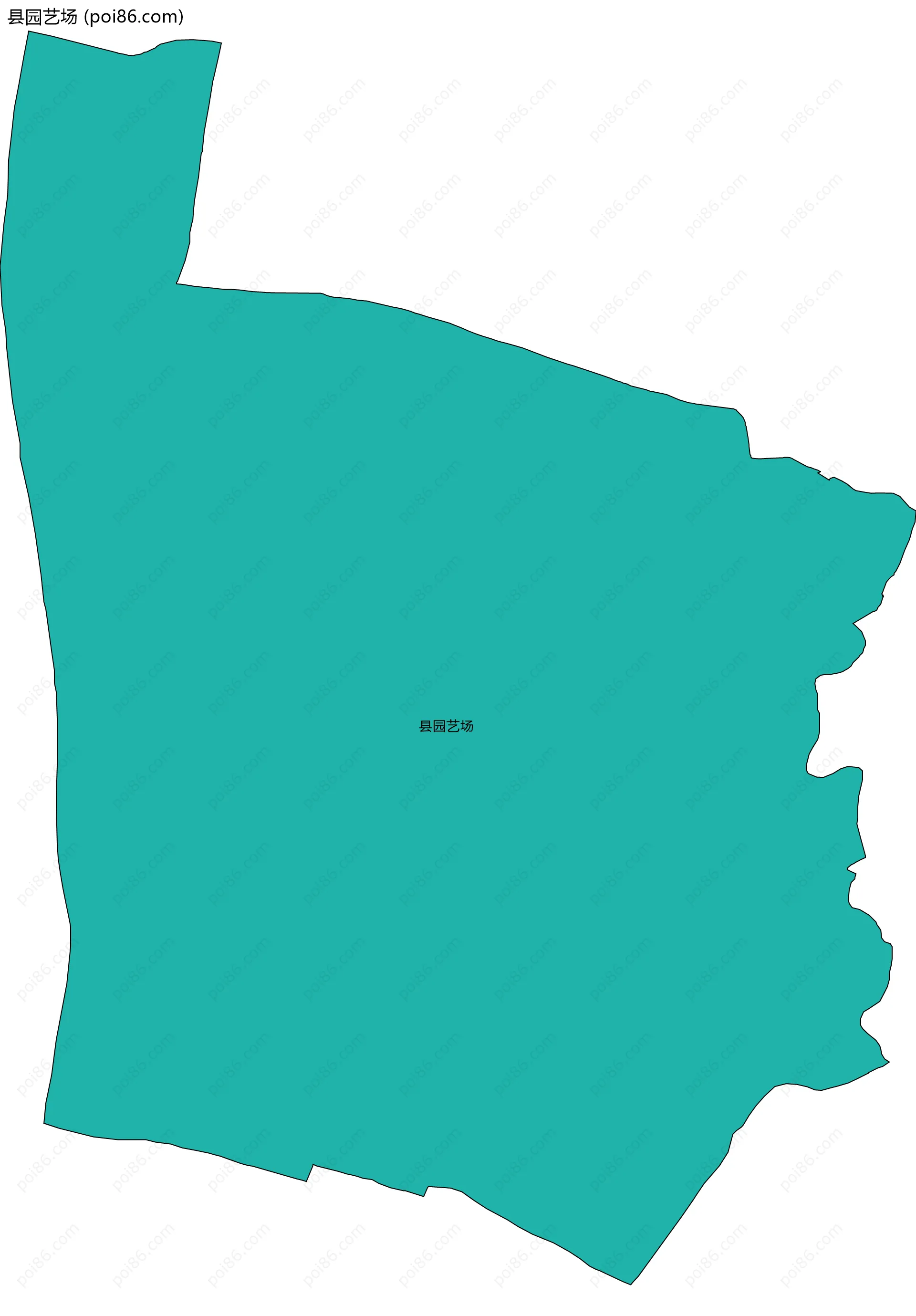 县园艺场边界地图