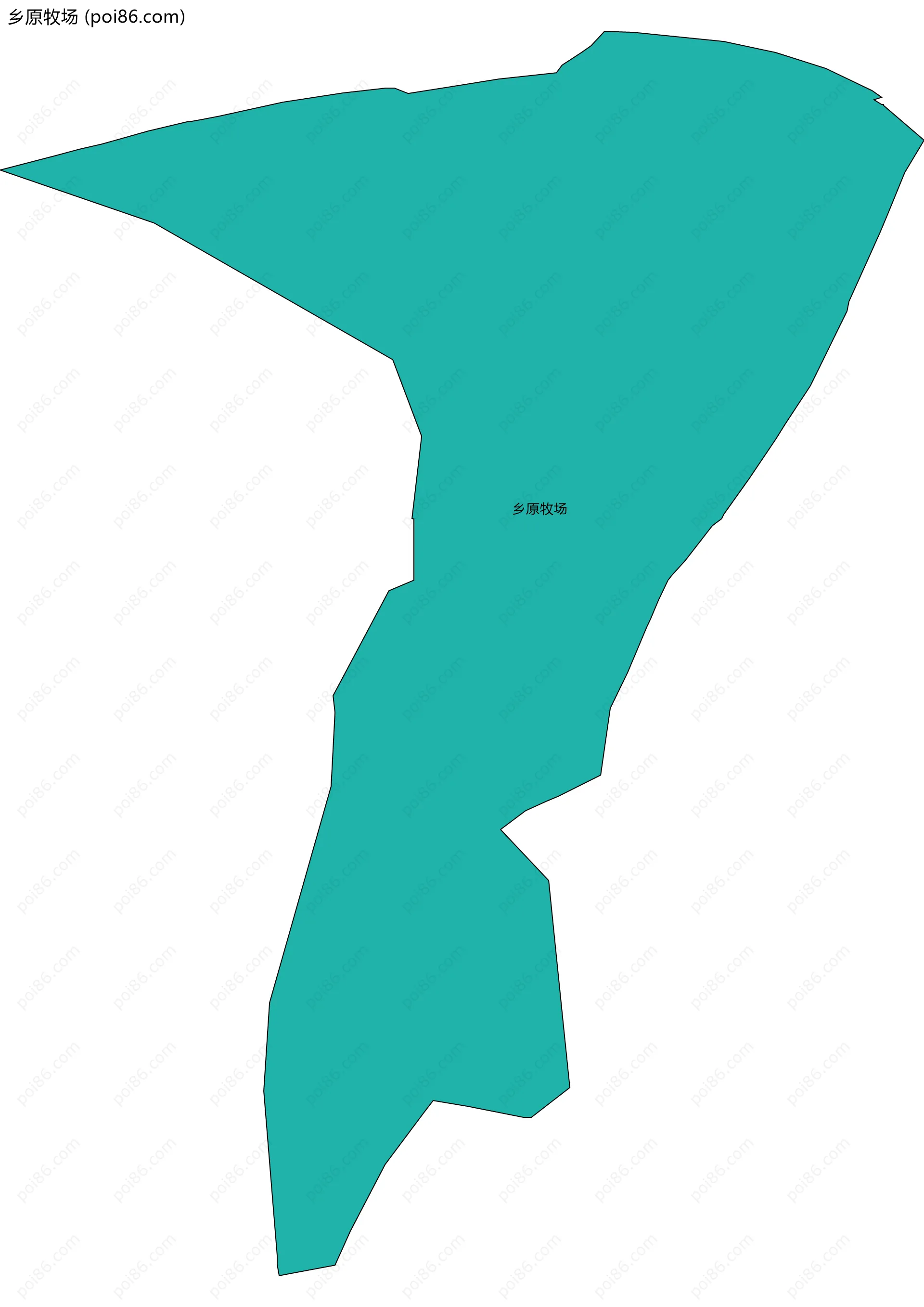 乡原牧场边界地图