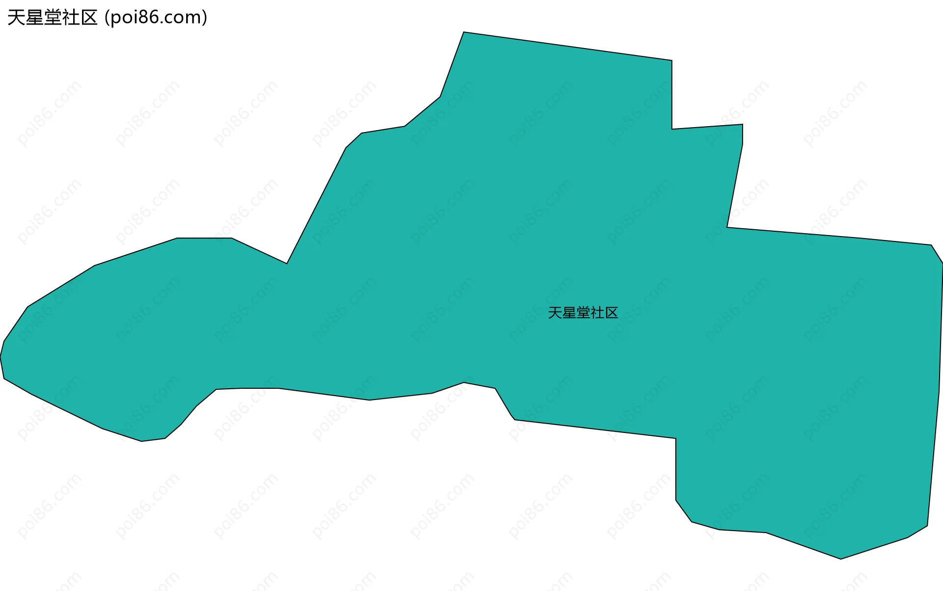 天星堂社区边界地图