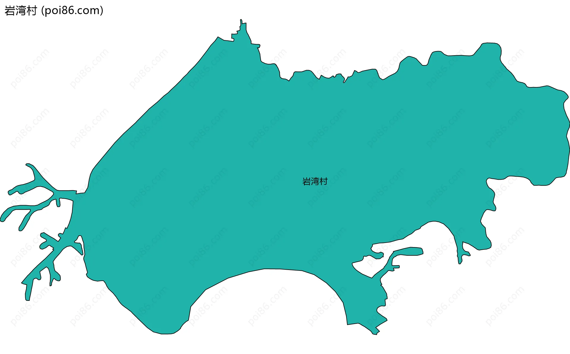 岩湾村边界地图