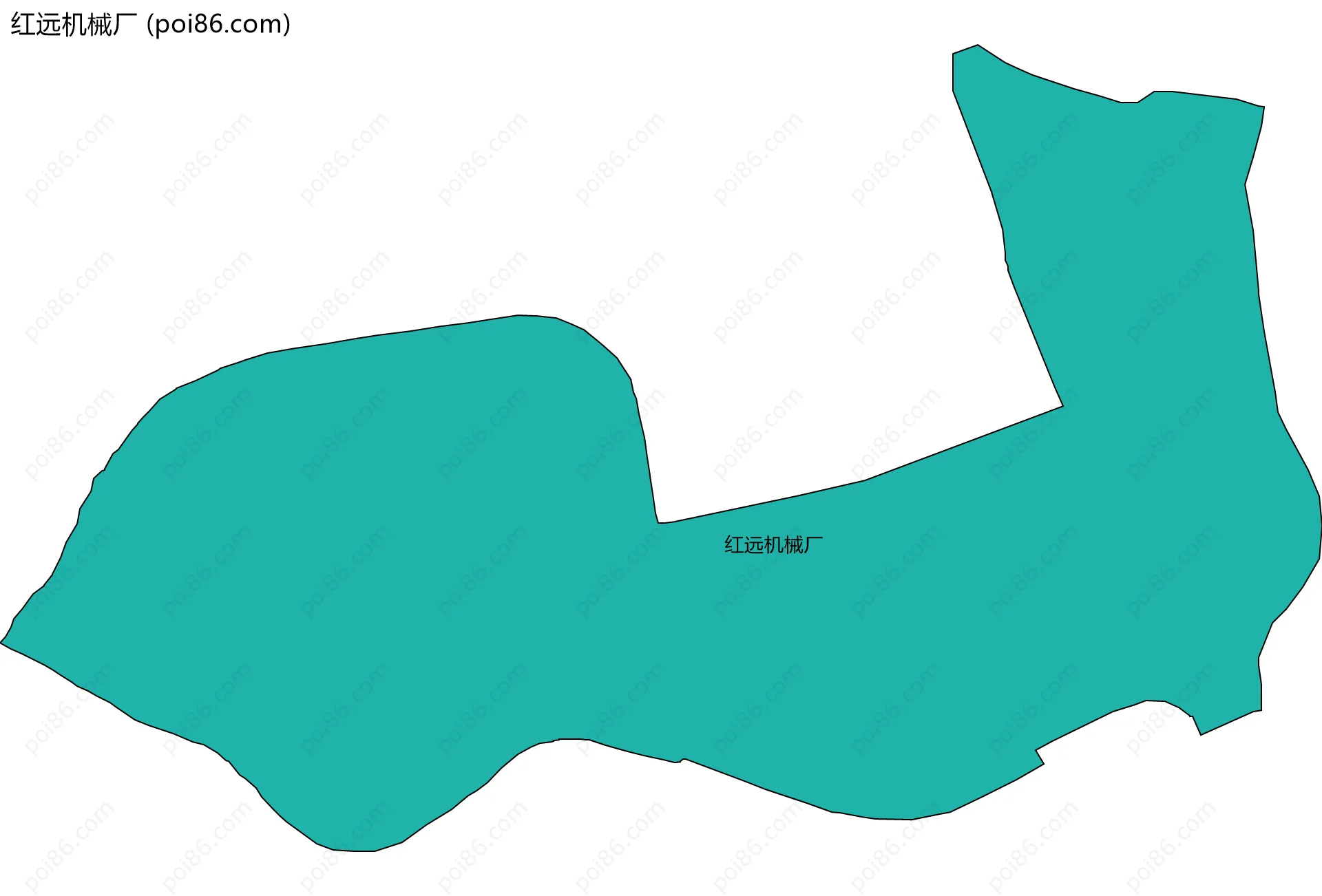 红远机械厂边界地图