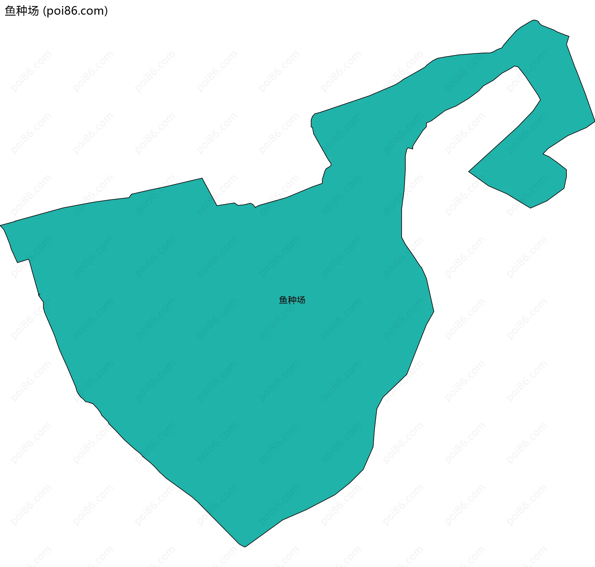 鱼种场边界地图