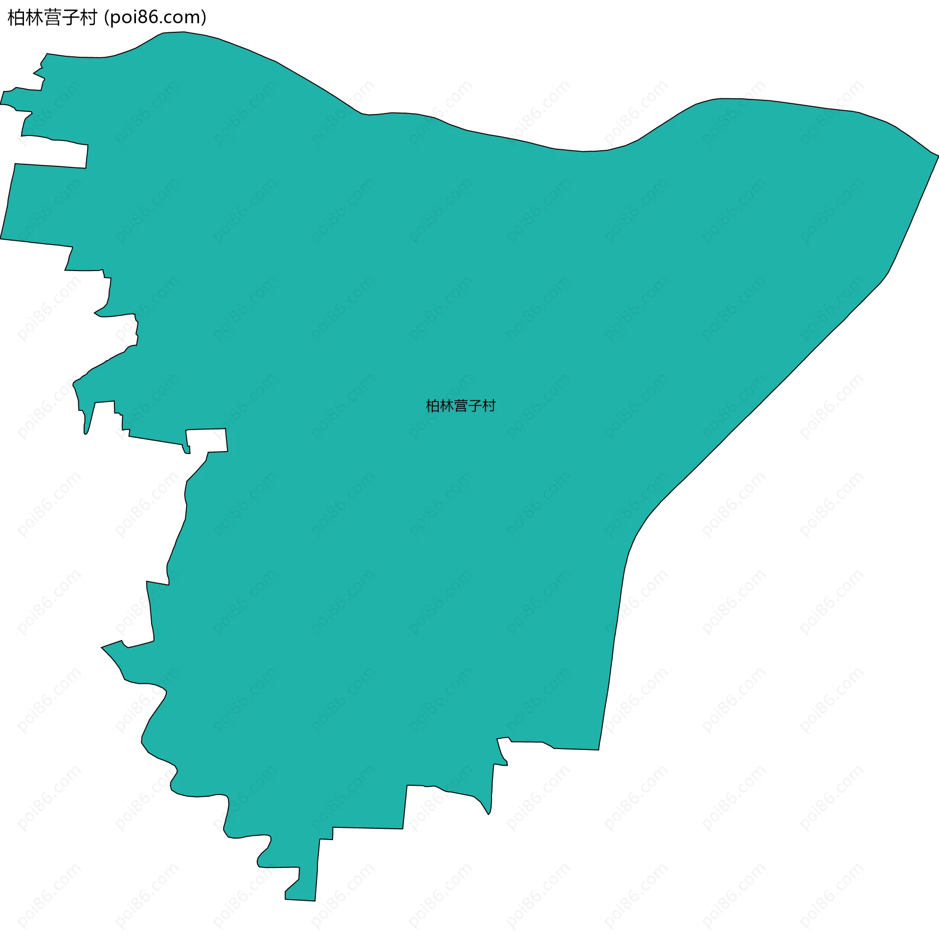 柏林营子村边界地图