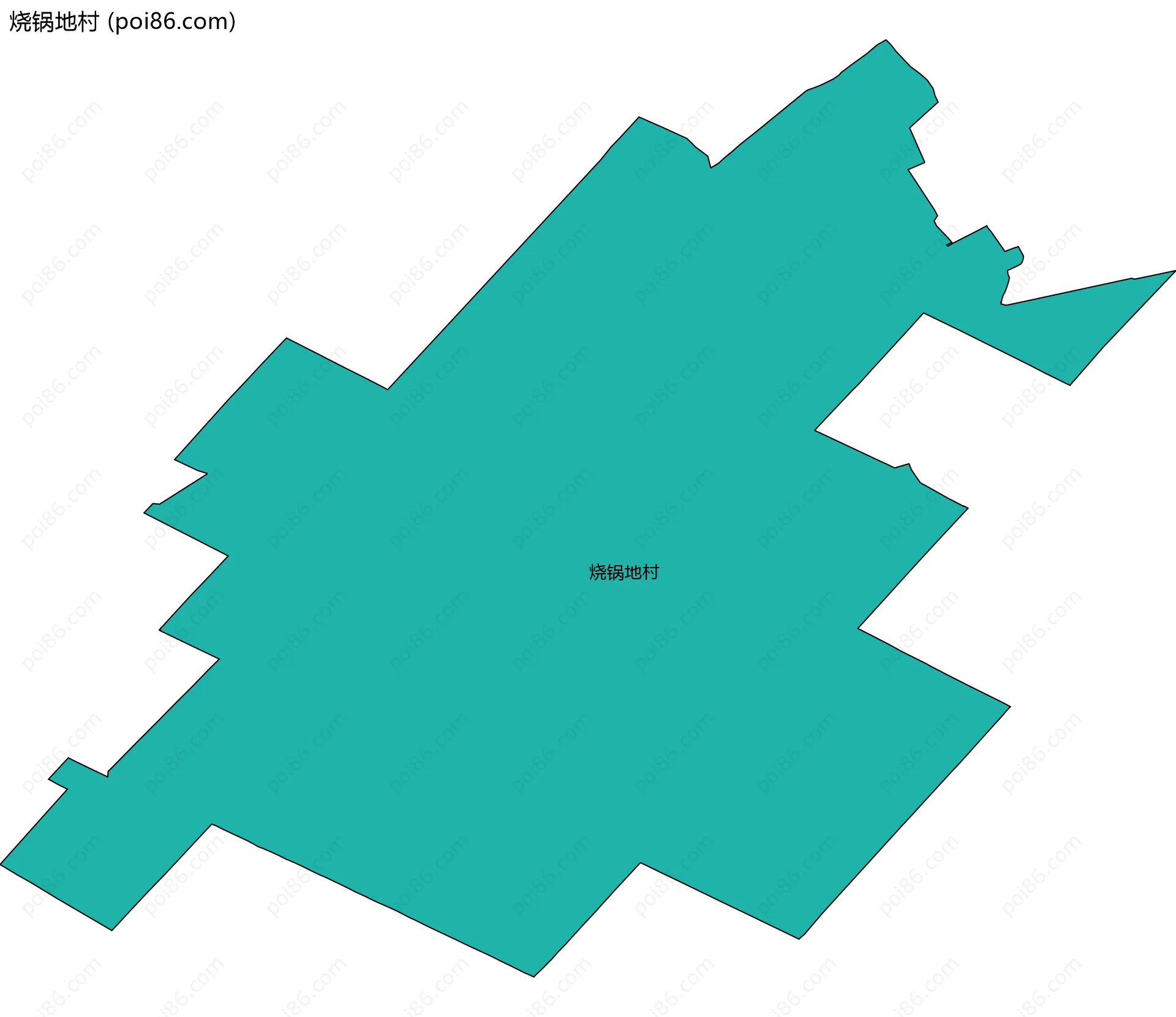烧锅地村边界地图